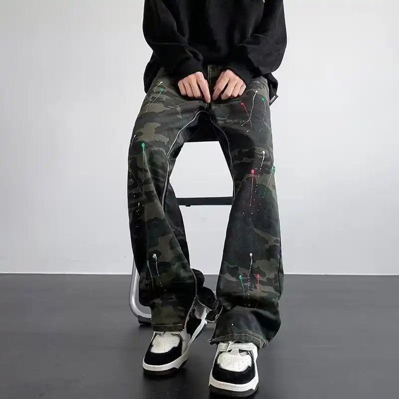 Japanese Brand × Vintage Y2K Fashion Camouflage Baggy Tracksuit Cargo Pants Size US 30 / EU 46 - 4 Thumbnail