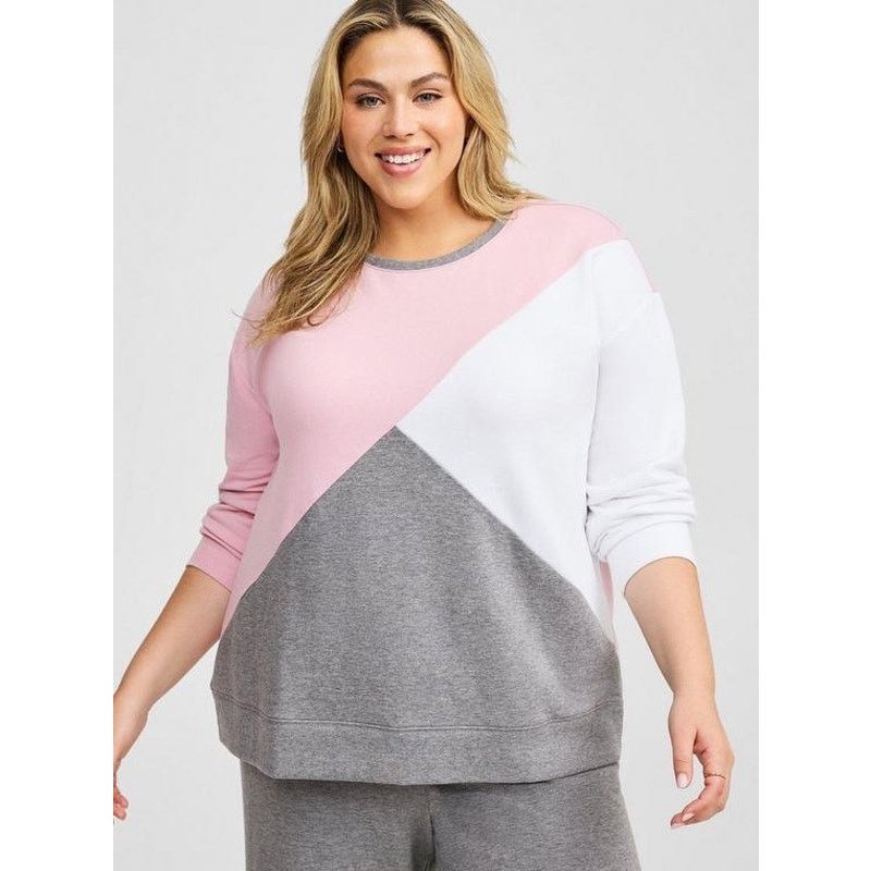 Other NWT TORRID Fleece Crew Neck Drop Shoulder Sweatshirt 1XL Size XXL / US 16-18 / IT 52-54 - 1 Thumbnail
