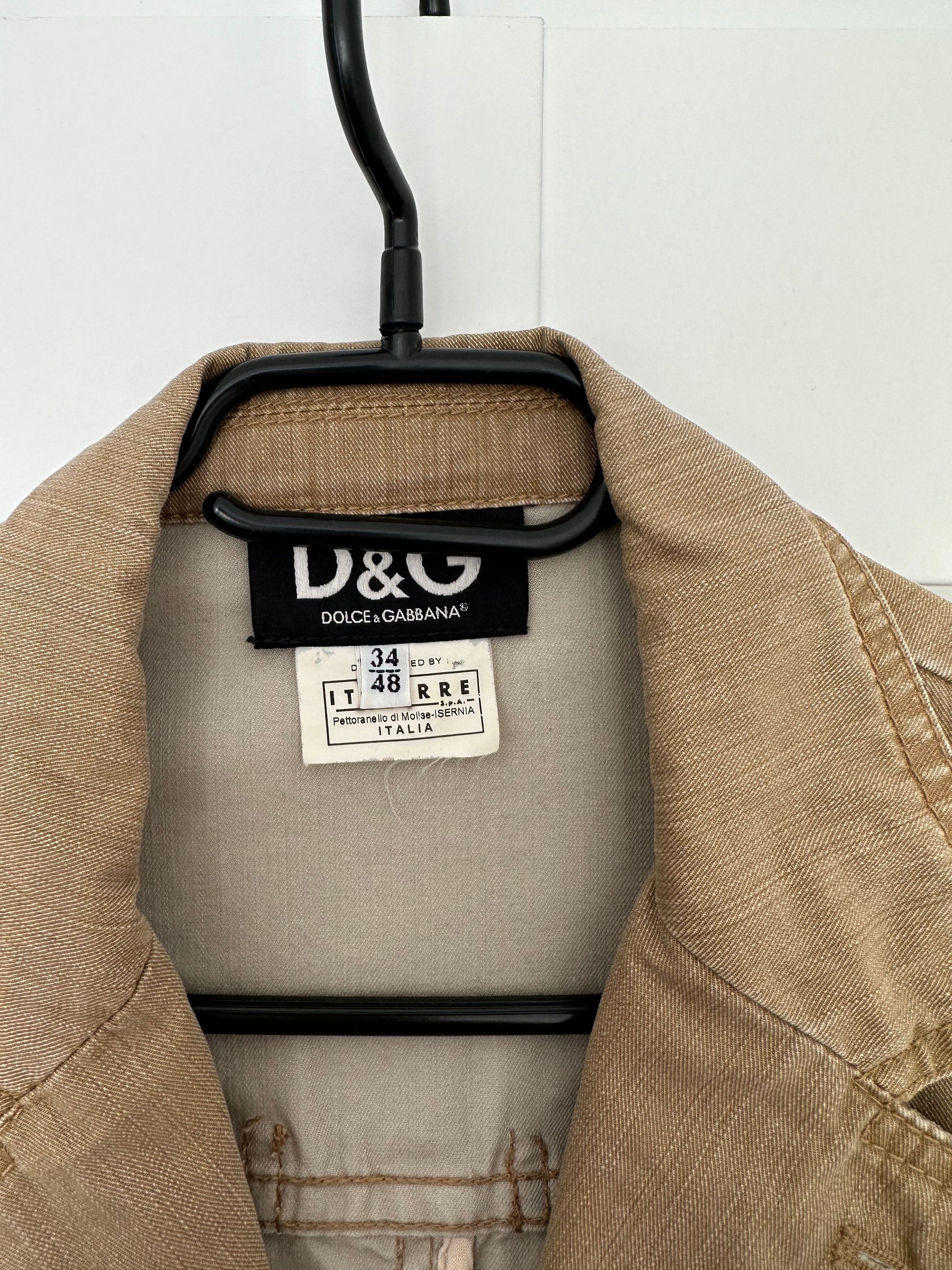 Dolce & Gabbana Dolce & Gabbana sport stretch blazer jacket sand Size US M / EU 48-50 / 2 - 4 Thumbnail