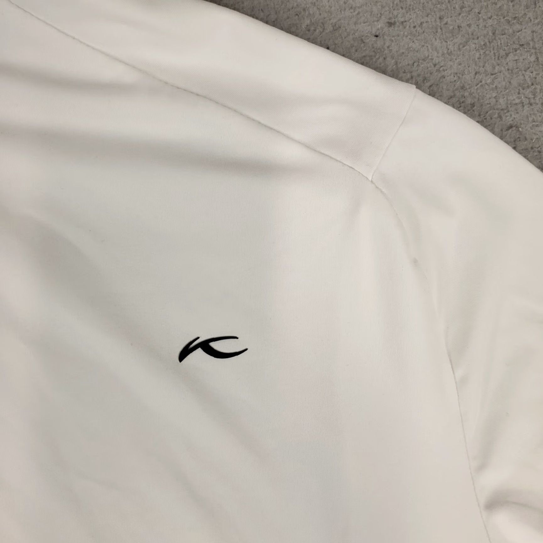 KJUS KJUS Polo Shirt Mens XL White Solid Short Sleeve Golf Activewear Size US XL / EU 56 / 4 - 5 Thumbnail