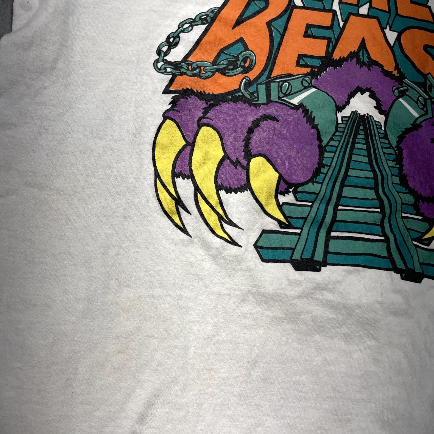 Vintage VINTAGE Paramount Kings Island The Beast Shirt Mens Large Single Stitch Ride 90s Size US L / EU 52-54 / 3 - 4 Thumbnail