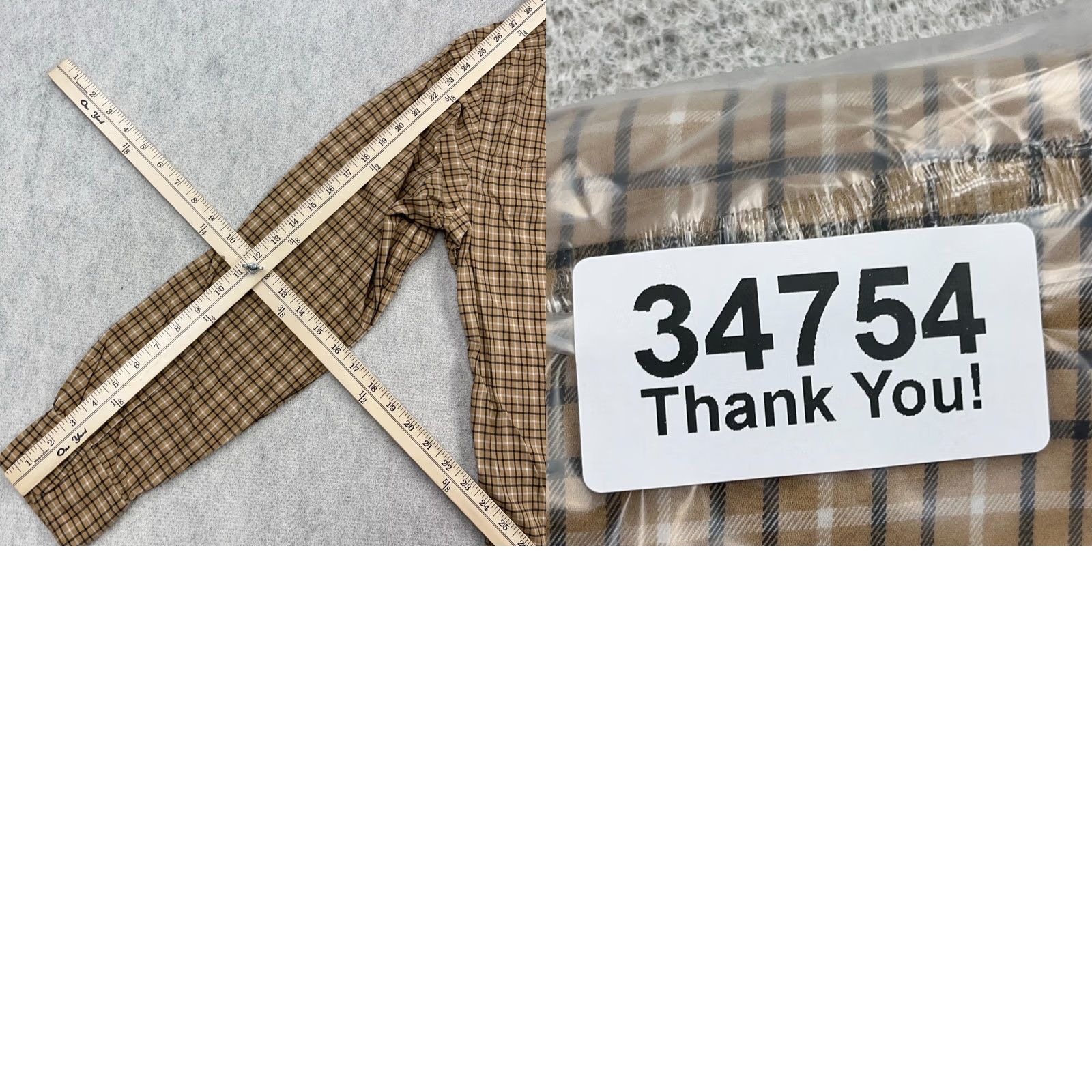 Polo Ralph Lauren Polo Ralph Lauren Men Large Brown Plaid Button Up Shirt Classic Fit Cotton Size US L / EU 52-54 / 3 - 8 Thumbnail