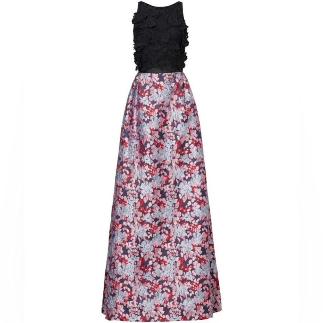 Monique Lhuillier ML Monique Lhuillier Multi Floral maxi dress Gown size 0 C10 Size XS / US 0-2 / IT 36-38 - 3 Thumbnail