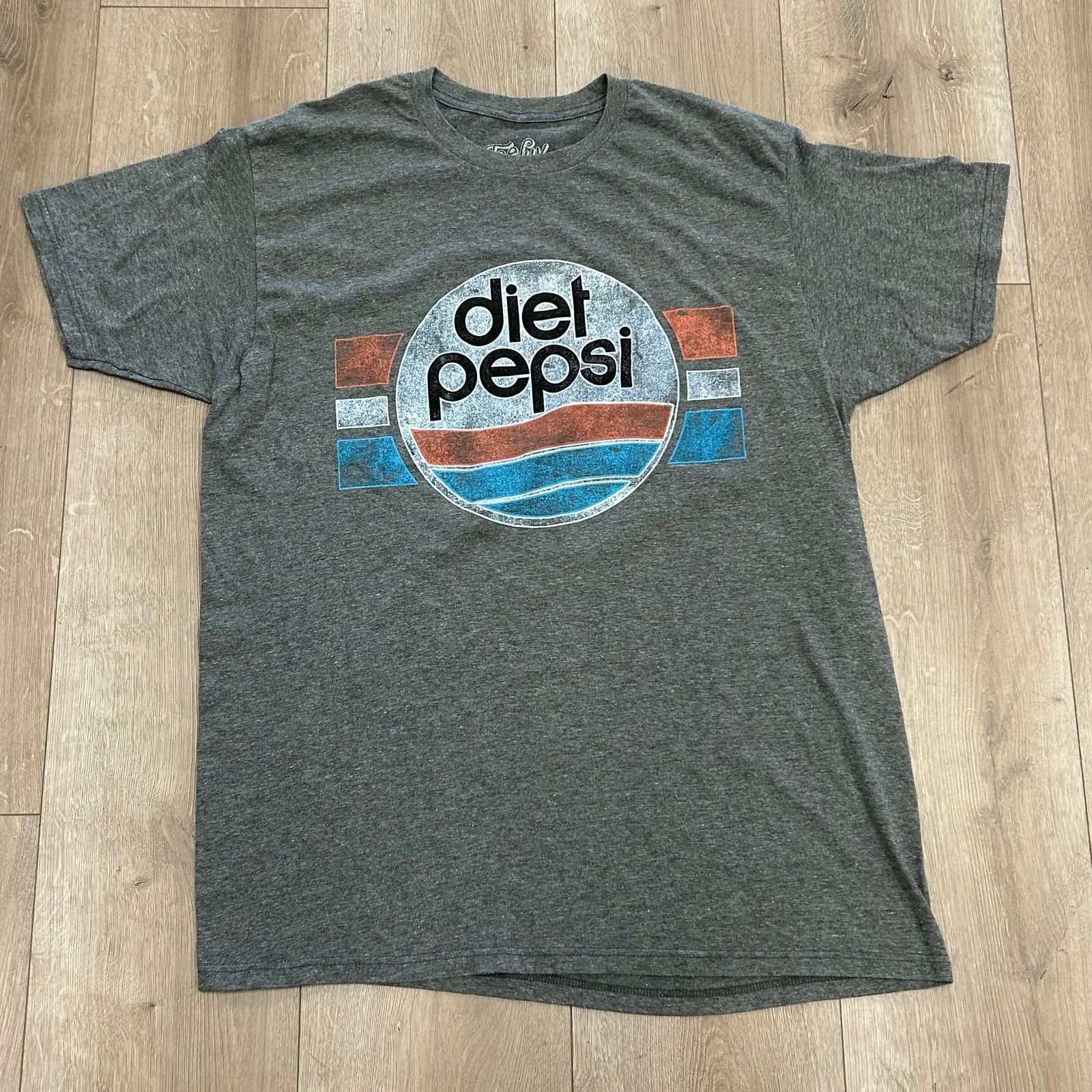 TEE JAYS Tee Luv Vintage Diet Pepsi Logo Gray Tee T Shirt size XL B24 Size US XL / EU 56 / 4 - 1 Thumbnail