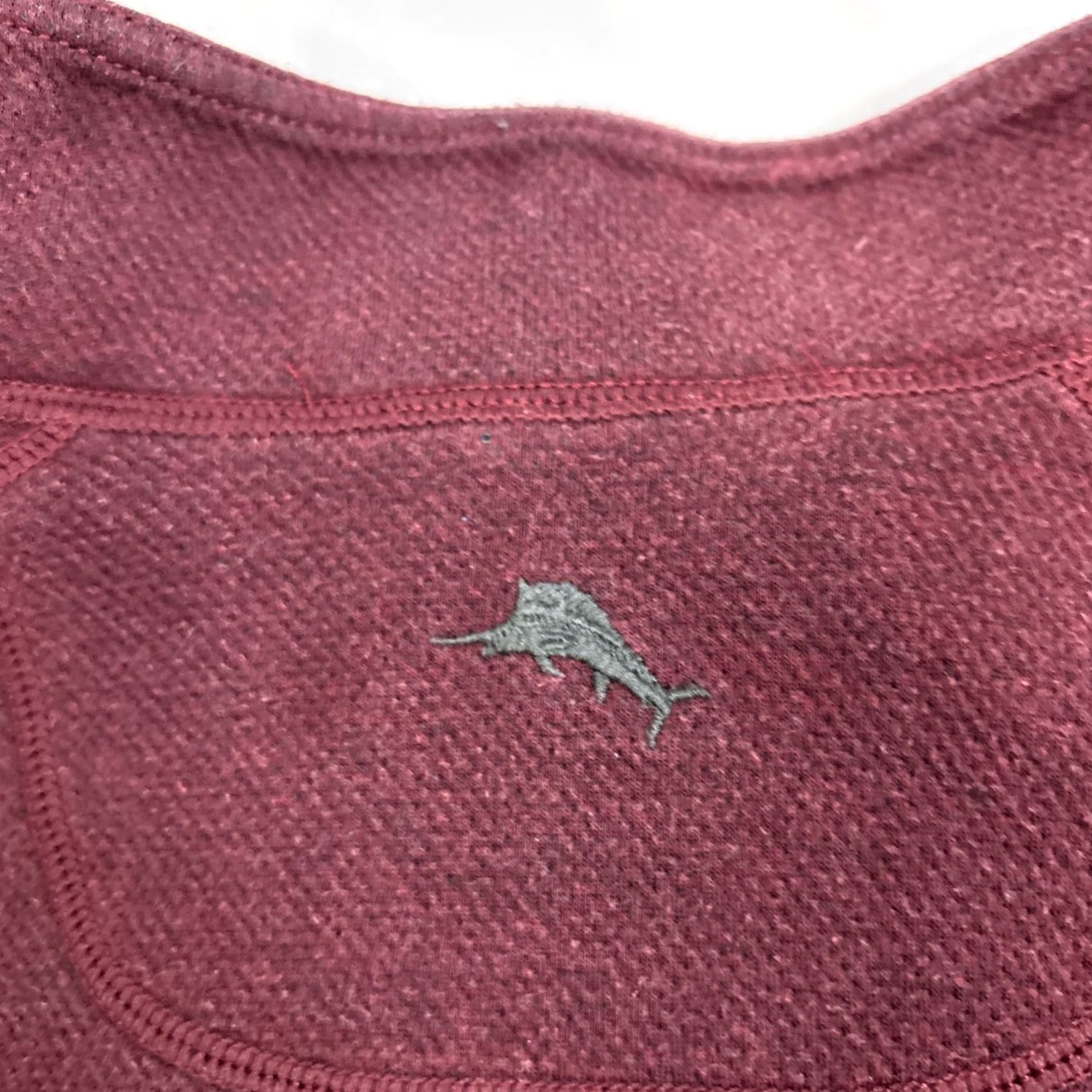 Tommy Bahama VINTAGE Tommy Bahama Mens Sweater Pullover 1/4 Zip Reversible Knit Mock Neck 2/4 Zip L Large Purple Green Size US L / EU 52-54 / 3 - 5 Thumbnail