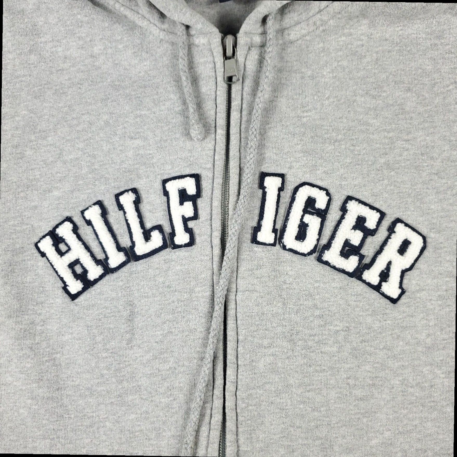 Tommy Hilfiger Tommy Hilfiger Womens Medium Gray Full Zip Hoodie Sweatshirt Size M / US 6-8 / IT 42-44 - 2 Thumbnail