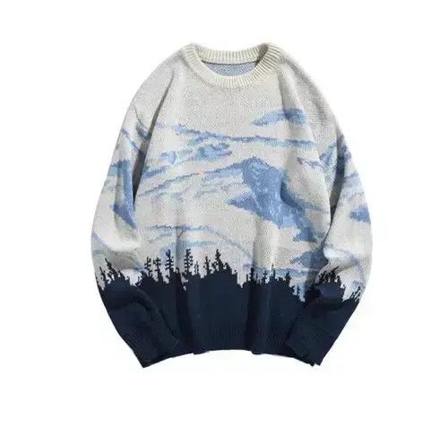 Designer × Japanese Brand Snow Mountain Round Neck Casual Knit Sweater Size US M / EU 48-50 / 2 - 2 Thumbnail