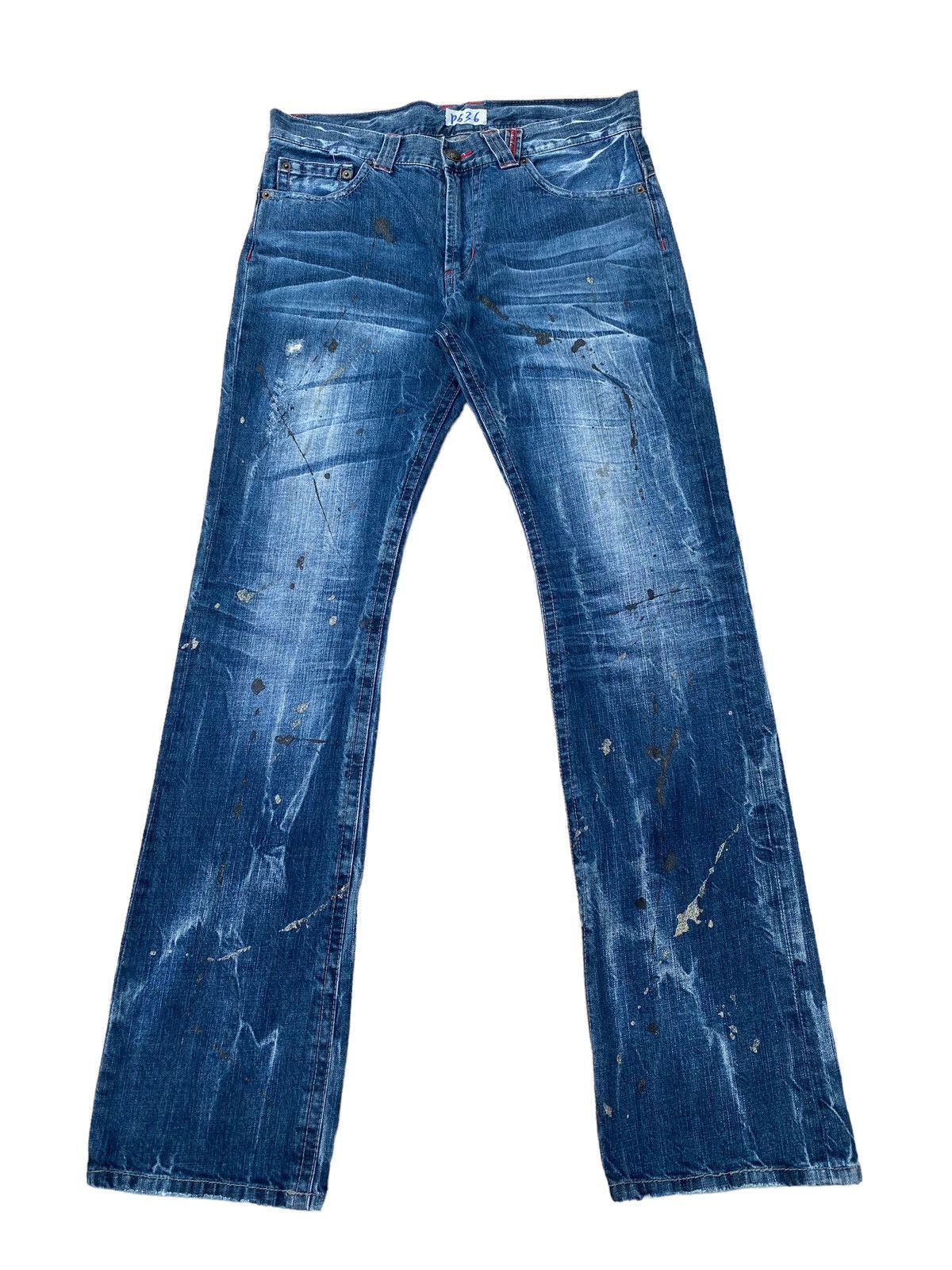 Japanese Brand Japanese Brand Paint Splash Flare Pant Size US 30 / EU 46 - 1 Thumbnail