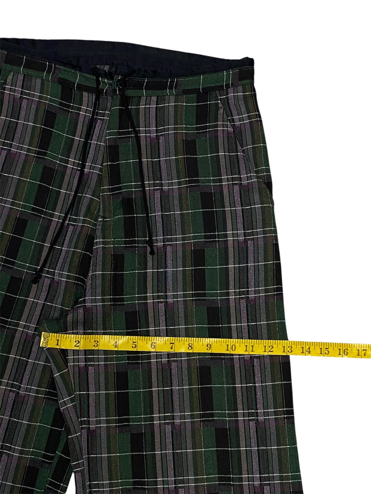 Y's Y’s Yohji Yamamoto Tartan Check Wide-Leg Trousers Size US 31 - 16 Thumbnail