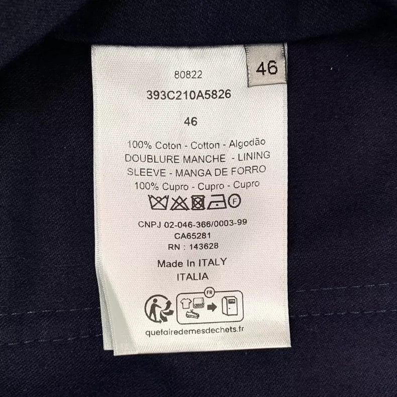 Dior Dior x Denim Tears Navy Cotton Blazer-2505 Size S / US 4 / IT 40 - 8 Thumbnail