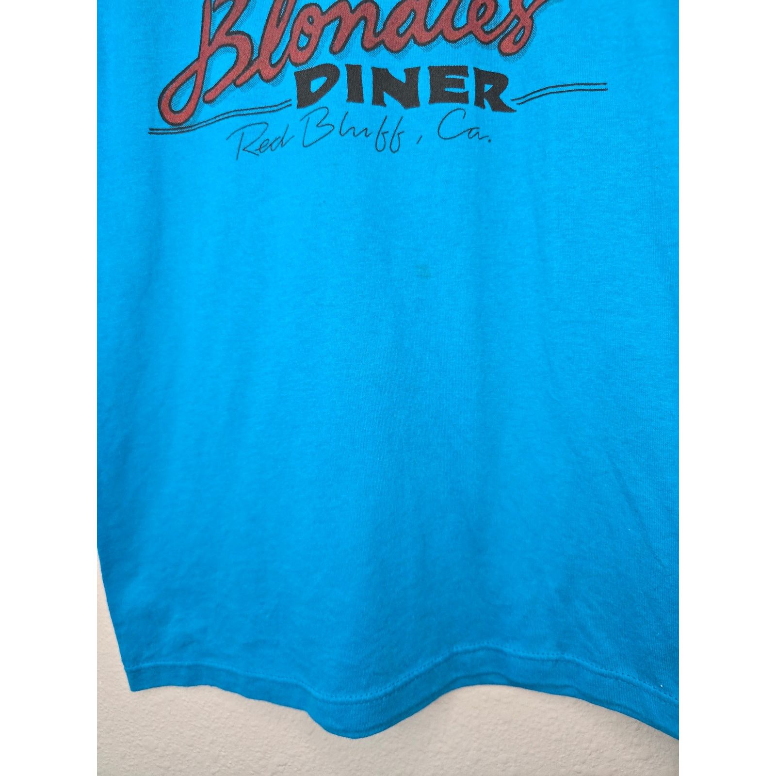 Jerzees × Vintage Vintage Blondie's Diner Shirt Red Bluff S Blue Tee 80s VTG Size US S / EU 44-46 / 1 - 4 Thumbnail