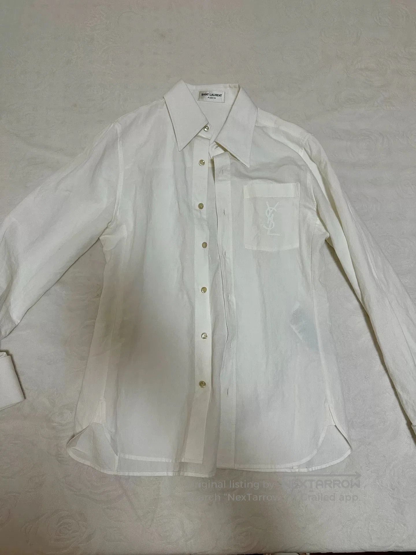 Saint Laurent Paris Saint Laurent White Cotton. Size S / US 4 / IT 40 - 1 Thumbnail