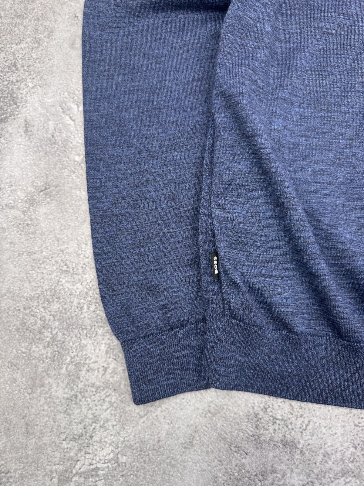 Hugo Boss Hugo Boss Men's Blue Wool Turtle neck Sweater Medium Size US M / EU 48-50 / 2 - 9 Thumbnail