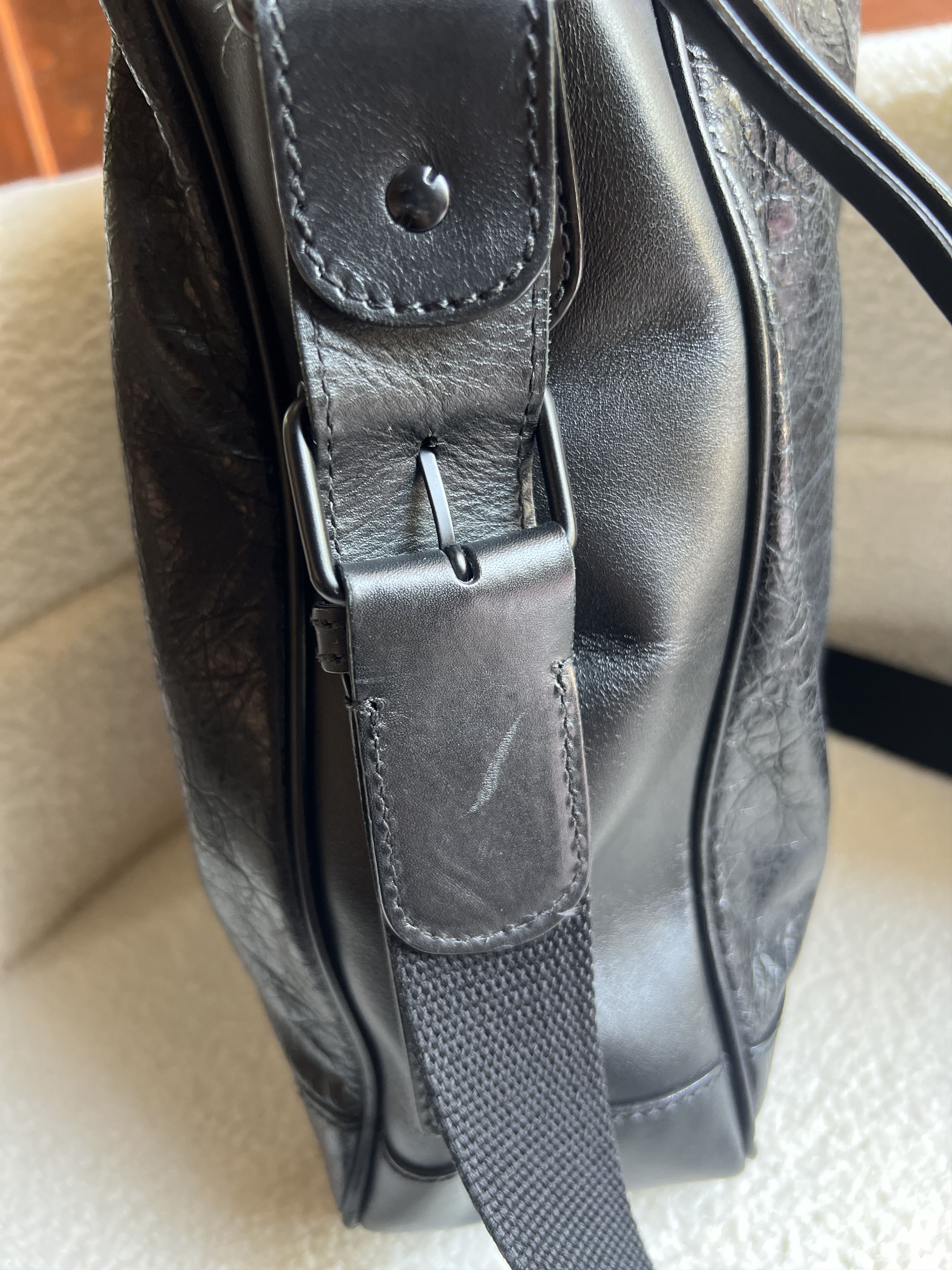 Balenciaga Balenciaga Lambskin Motocross Classic Reporter Crossbody Size ONE SIZE - 7 Thumbnail