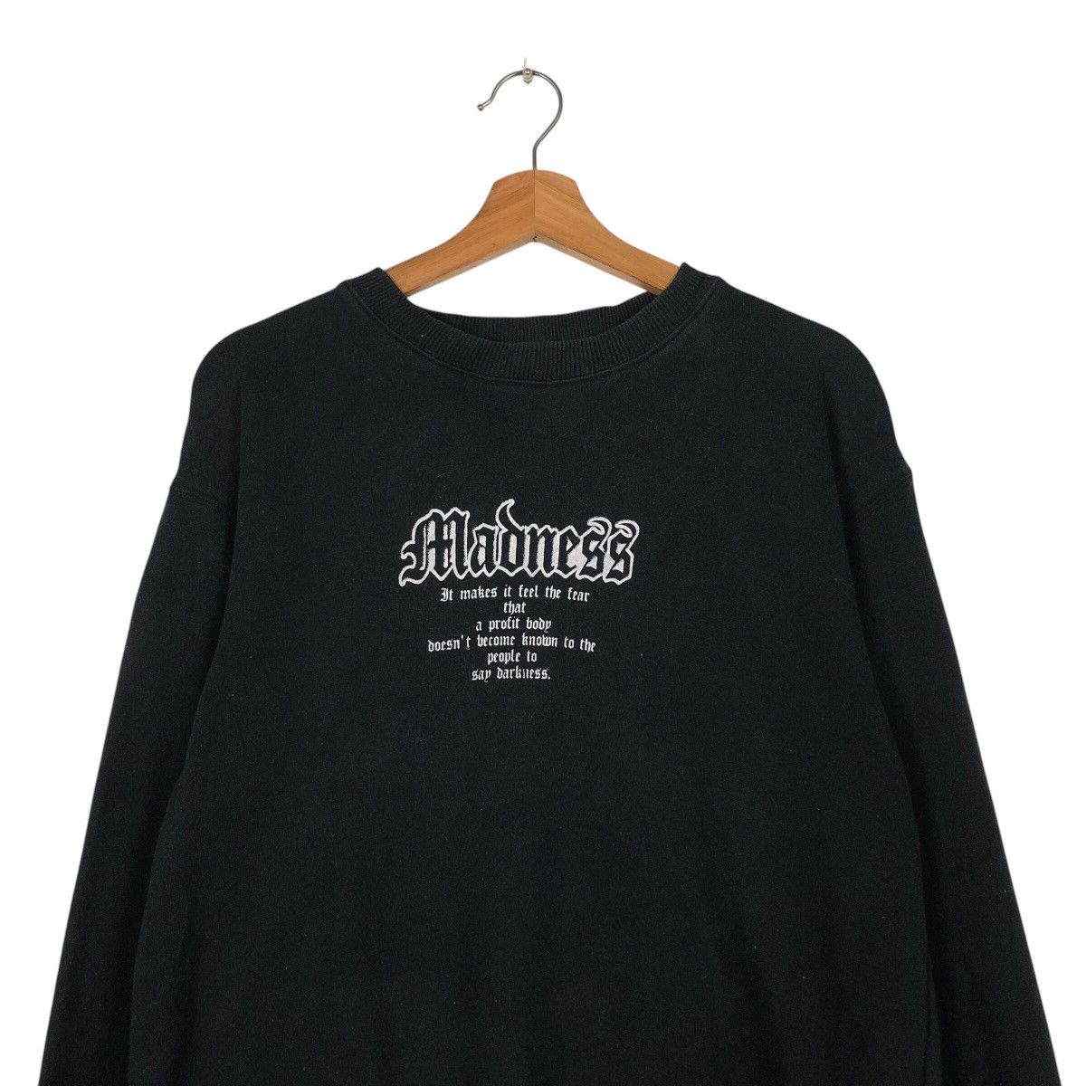 Japanese Brand 📌Vintage Sweatshirt Madness Punk Design Chrome Hearts Style Size US M / EU 48-50 / 2 - 4 Thumbnail