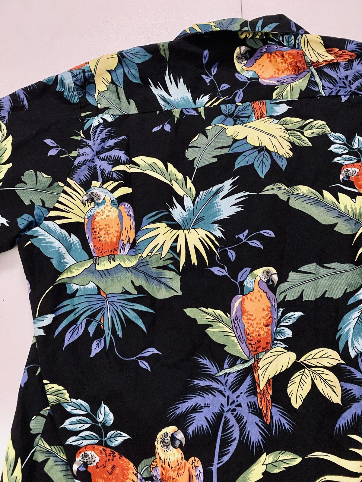 Other RJC Made in USA Black "Parrots Paradise" Hawaiian Shirt L Size US L / EU 52-54 / 3 - 7 Thumbnail