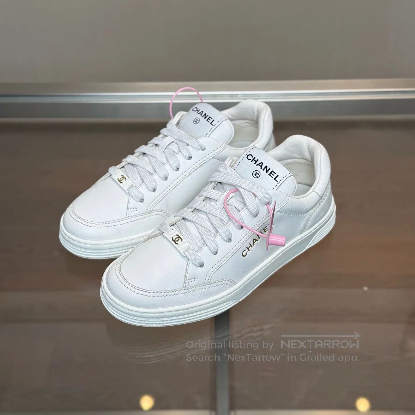 Chanel Chanel Platinum letter logo board shoes Size US 5 / IT 35 - 1 Thumbnail