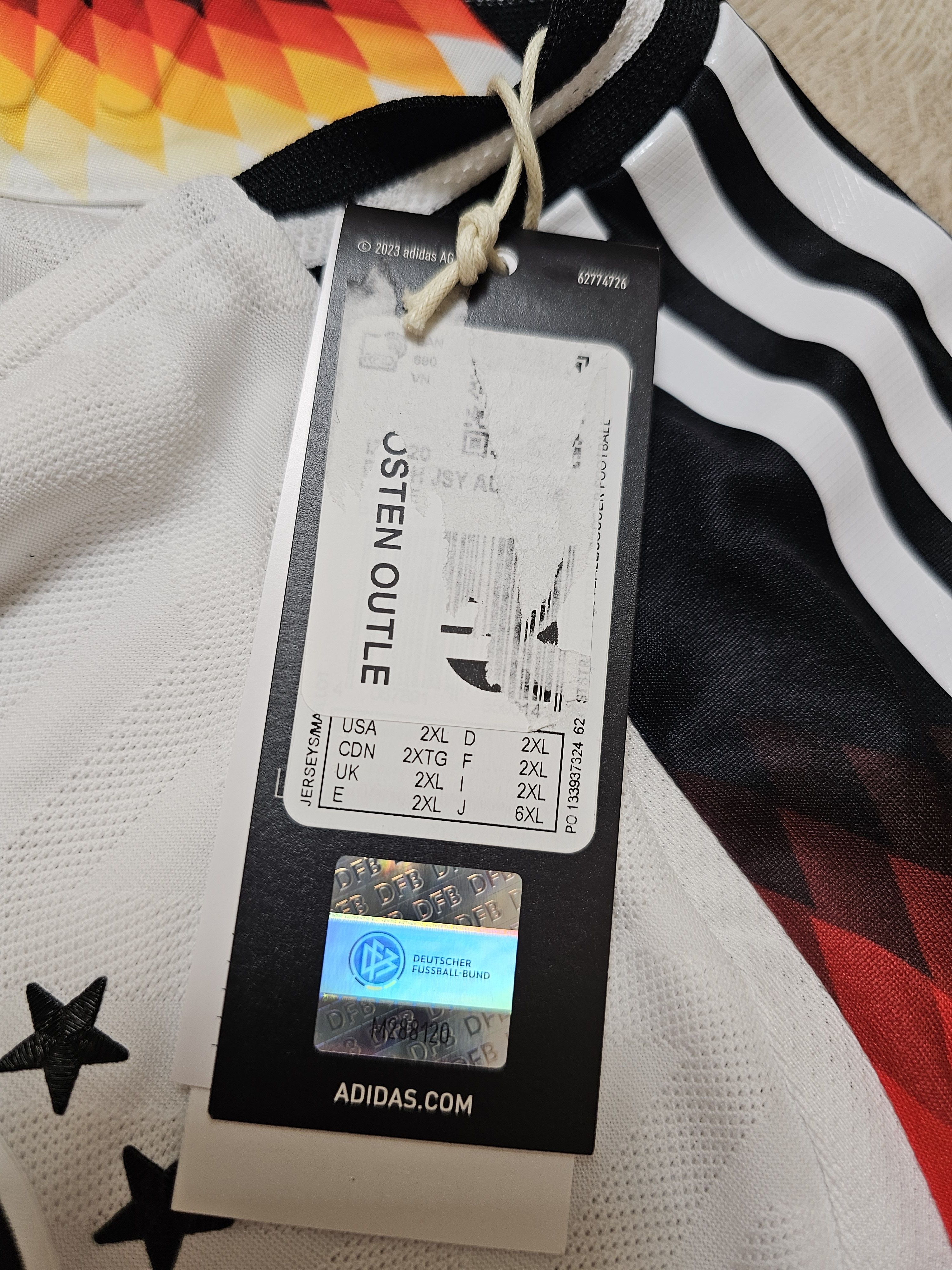 Adidas GERMANY 2024 HOME KROOS PLAYER VERSION FOOTBALL SHIRT Size US XXL / EU 58 / 5 - 9 Thumbnail