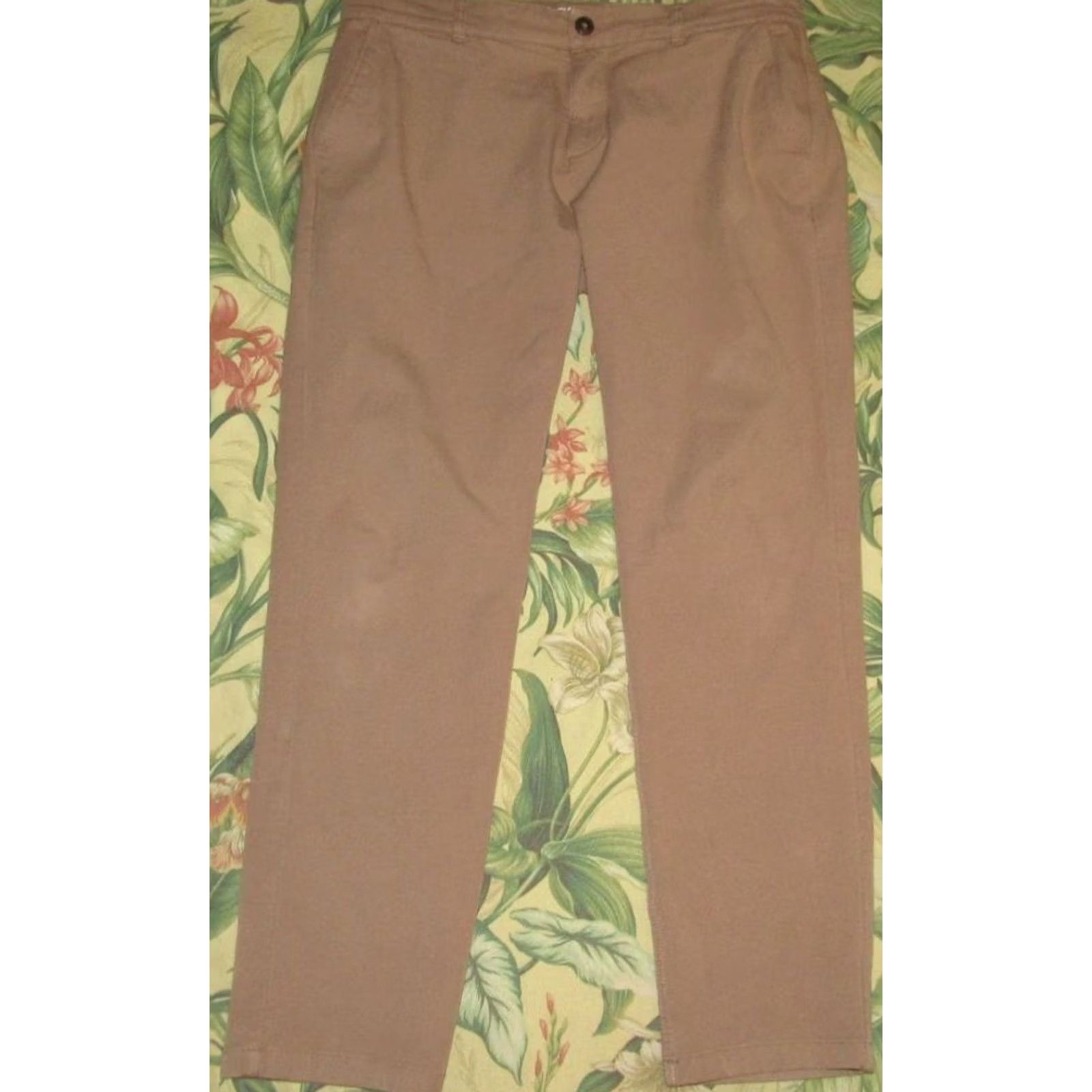 Vintage MUGSY Brown Belmonts Chino Pants 35 x 30 Mens Regular Inseam 30 XS-XXL Size US 35 - 3 Thumbnail