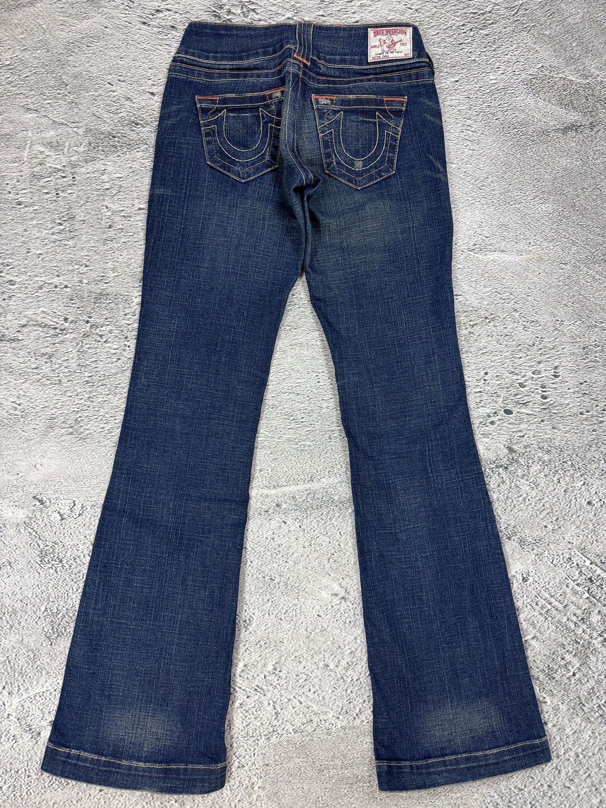 True Religion True Religion jeans flared navy contrast stitch Y2K Emma Size 27" / US 4 / IT 40 - 1 Thumbnail