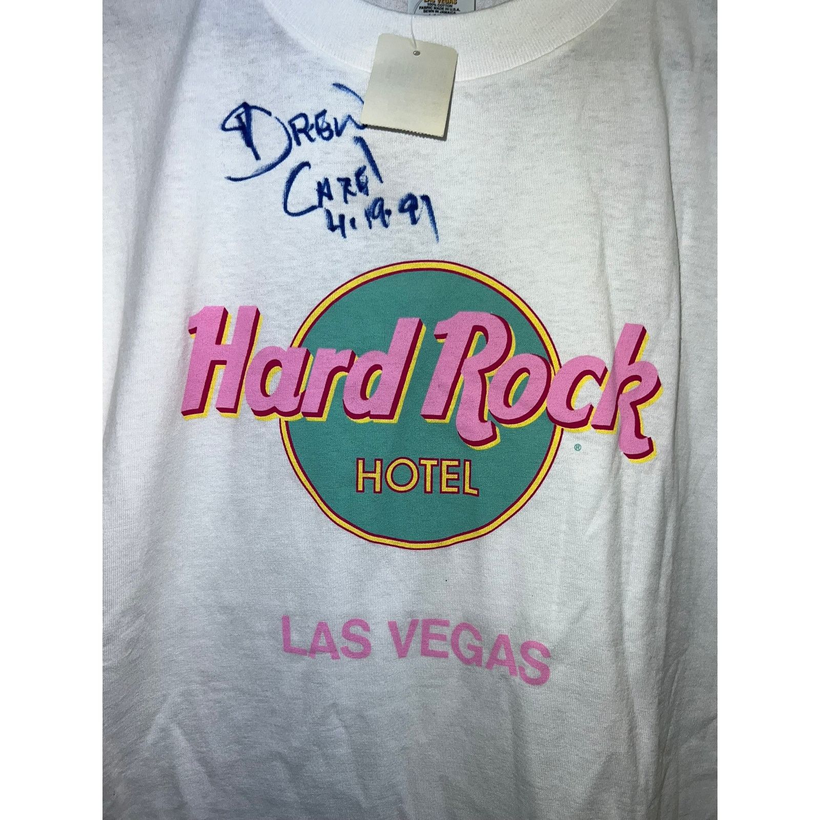 Hard Rock Cafe Vintage Hard Rock Hotel Shirt Las Vegas White Tee Large NWT Size US L / EU 52-54 / 3 - 2 Thumbnail