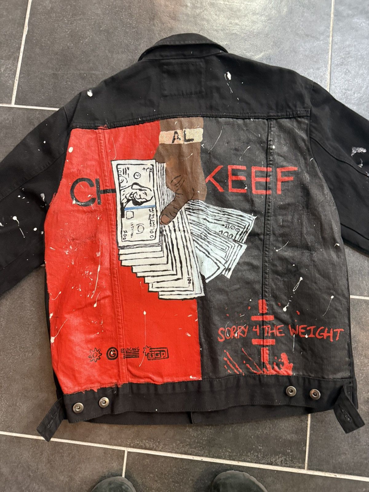 Forever 21 Sorry for the weight Chief keef custom jacket Size US L / EU 52-54 / 3 - 2 Thumbnail