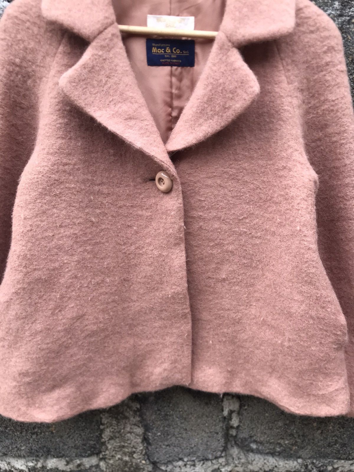 MAX&Co. 🔥 Mac & Co Max Mara Cropped Wool Coat Jacket Size M / US 6-8 / IT 42-44 - 3 Thumbnail