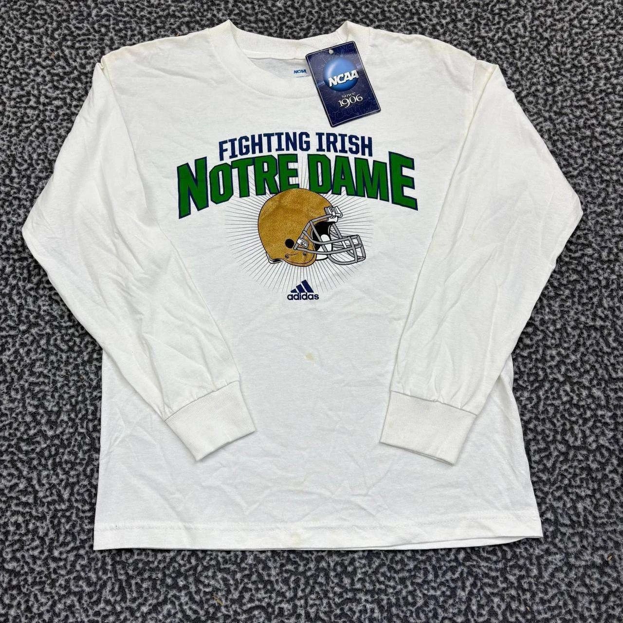 NCAA Notre Dame Fighting Irish Shirt Women Long Sleeve Cotton M Size M / US 6-8 / IT 42-44 - 1 Thumbnail