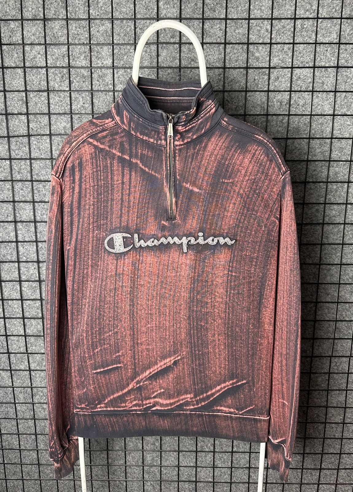 Champion Champion Custom Acid Wash Tie Dye Half Zip Sweatshirt SizeXL Size US XL / EU 56 / 4 - 1 Thumbnail
