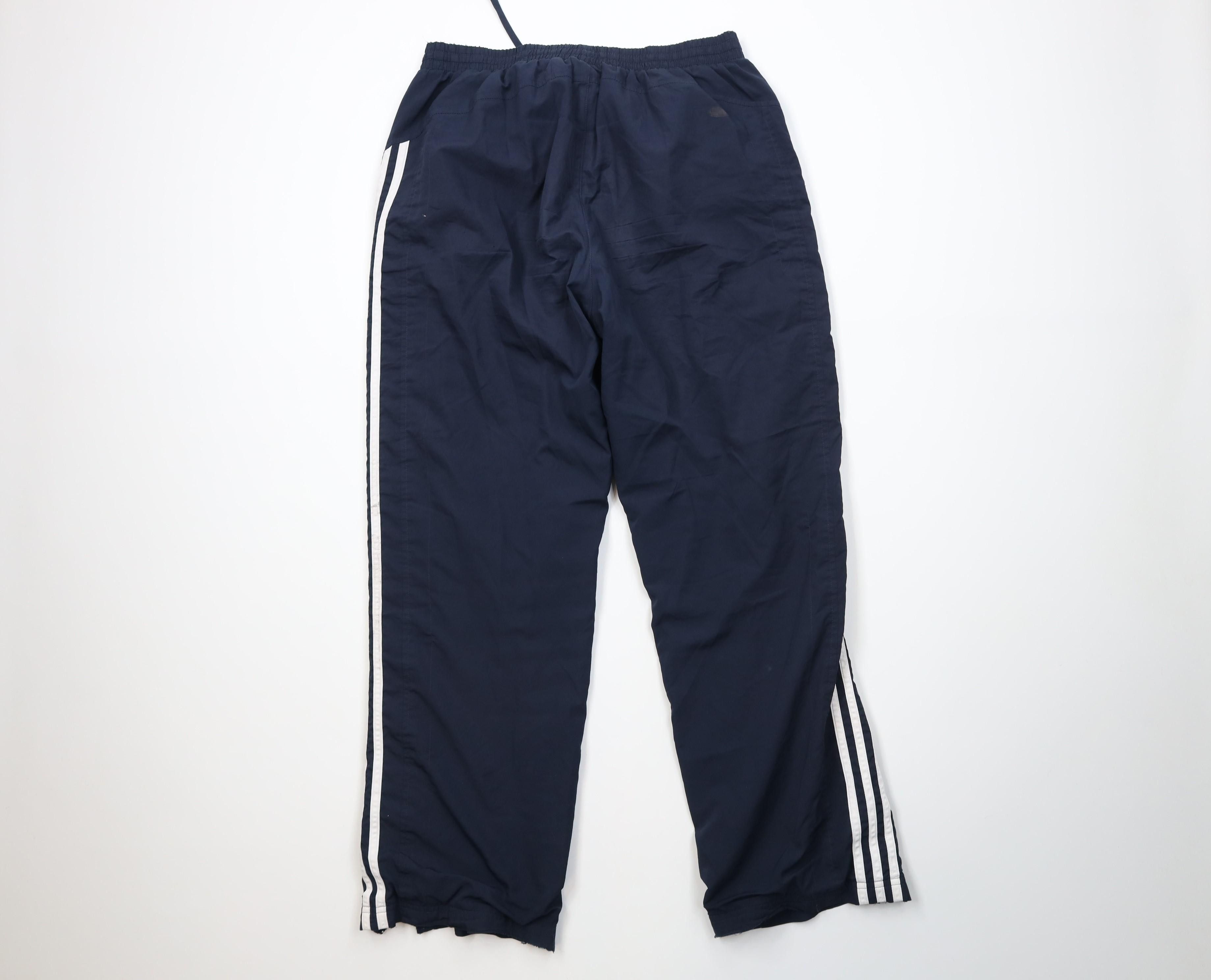 Adidas Vintage Y2K Adidas Striped Lined Wide Leg Windbreaker Pants Size US 34 / EU 50 - 11 Thumbnail