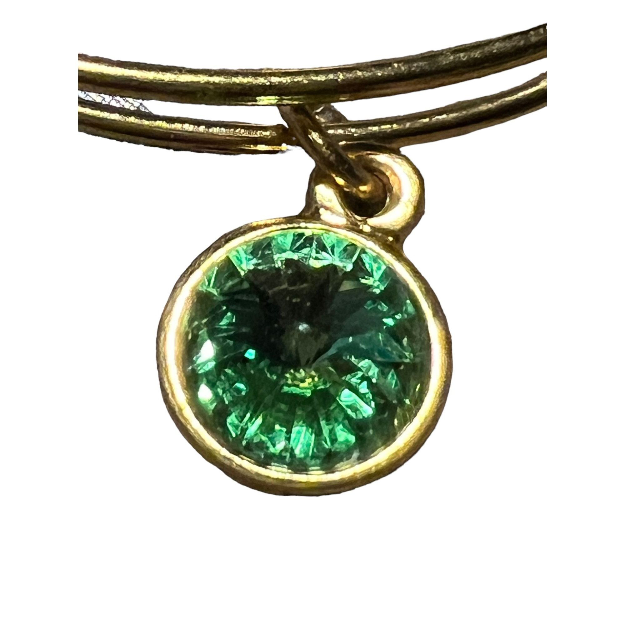 Other Alex & Ani May Birthstone Bracelet Green Swarovski Rivoli Go Size ONE SIZE - 2 Thumbnail