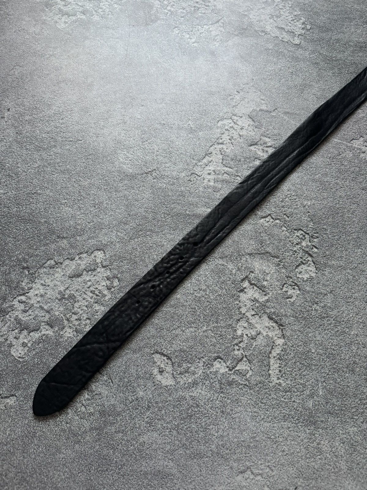 Japanese Brand Nanni Cinture 100cm black leather belt Avantgarde vintage Size ONE SIZE - 14 Thumbnail