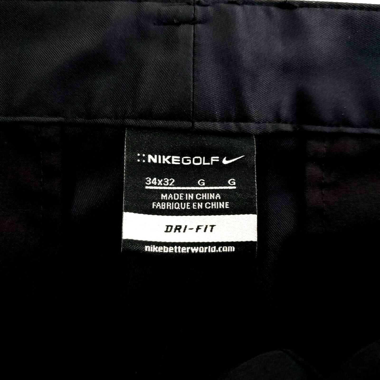 Nike Nike Golf Dri Fit Athleisure Pants 35/32 Charcoal Gray Black Size US 35 - 3 Thumbnail