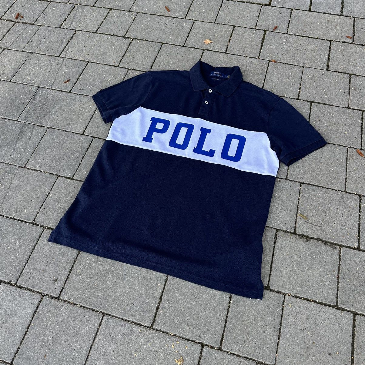 Polo Ralph Lauren × Vintage Vintage Polo Ralph Lauren Big Logo Hype Polo T Shirt Size US L / EU 52-54 / 3 - 2 Thumbnail