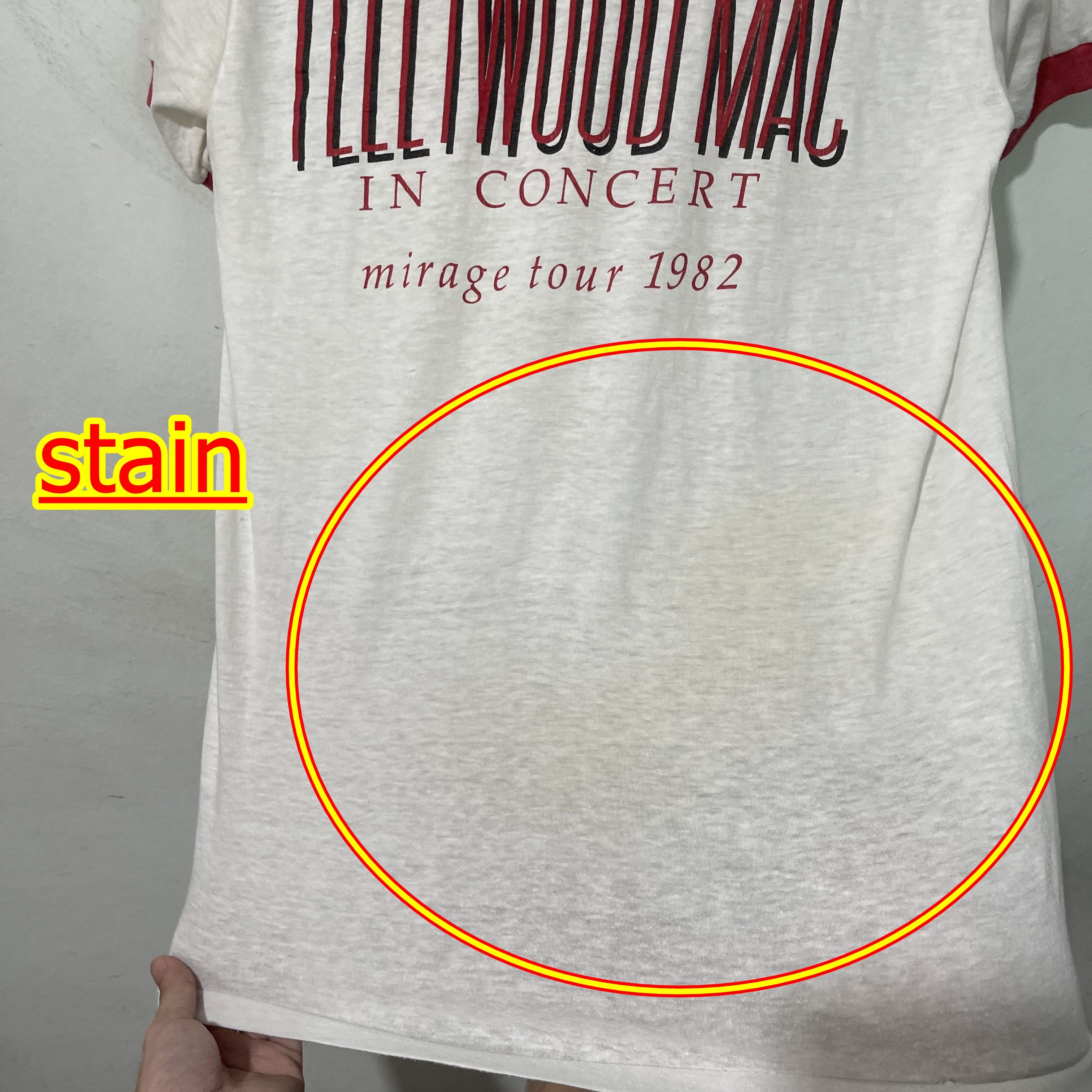 Band Tees Vintage 1982 Fleetwood Mac Mirage Tour Ringer Tee Size US XS / EU 42 / 0 - 10 Thumbnail