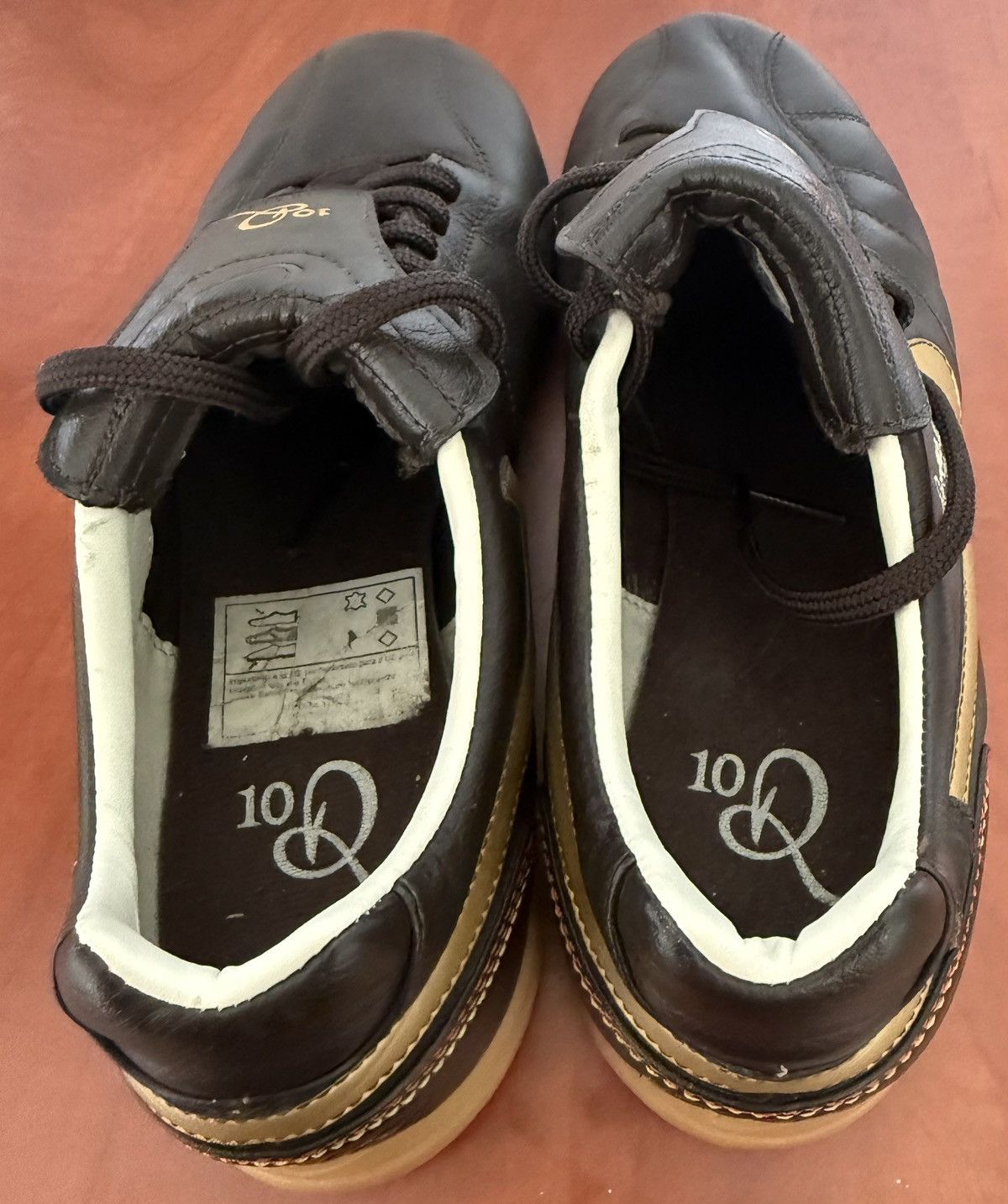Nike Nike Tiempo R10 Ronaldinho Indoor RARE Soccer Shoes Brown Size US 7.5 / EU 40-41 - 5 Thumbnail