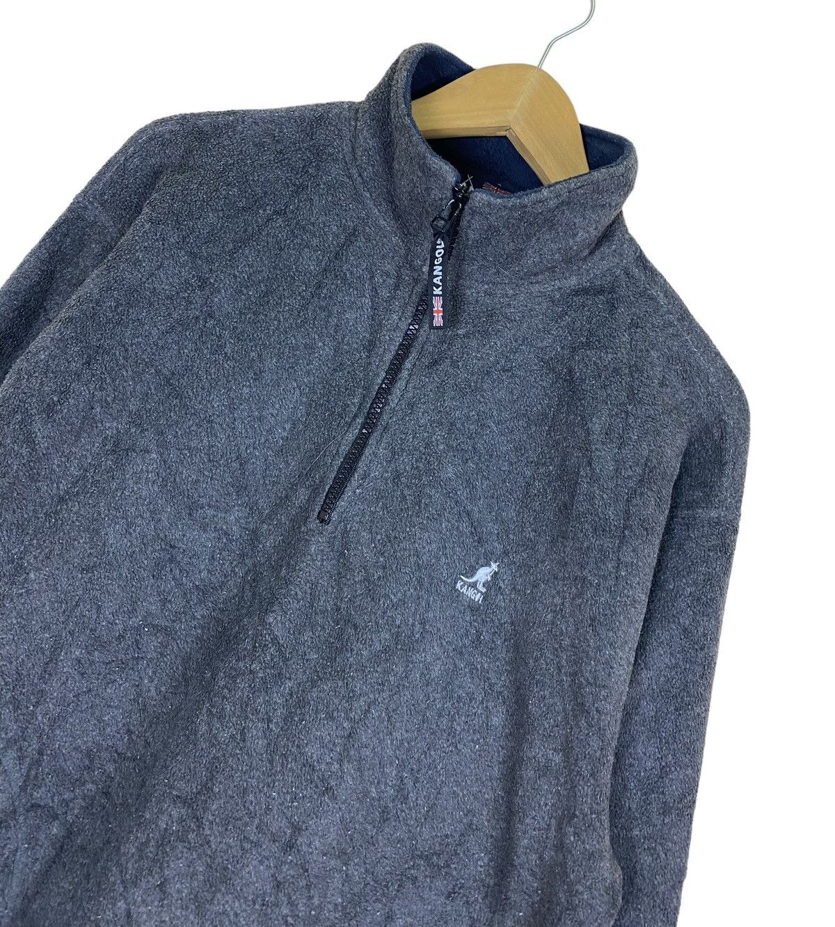 Kangol × Vintage Vintage Half Zip Kangol Fleece Sweatshirt Size US L / EU 52-54 / 3 - 1 Thumbnail