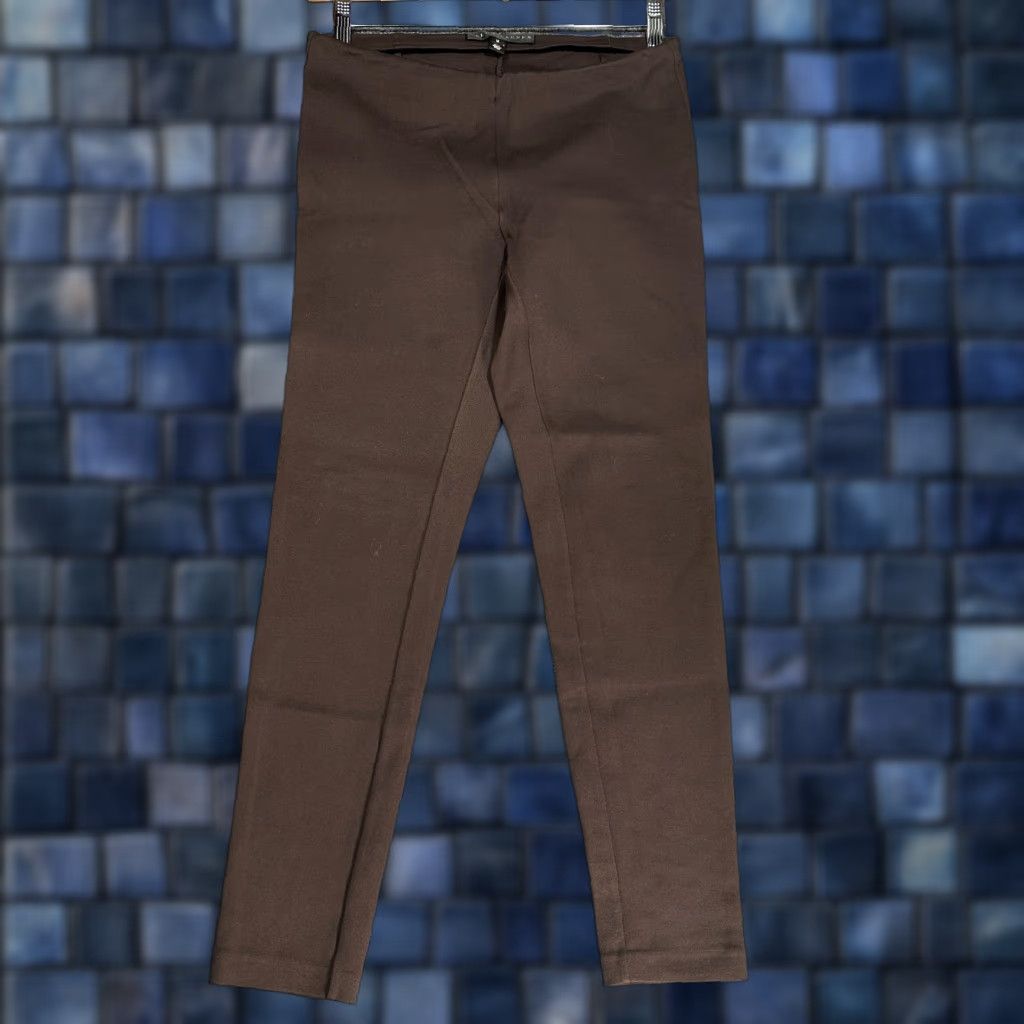 Ralph Lauren Ralph Lauren Black Label Pants Womens Medium Brown Pull On Ankle Stretch Tapered Inseam 26.5in Size 32" / US 10 / IT 46 - 1 Thumbnail