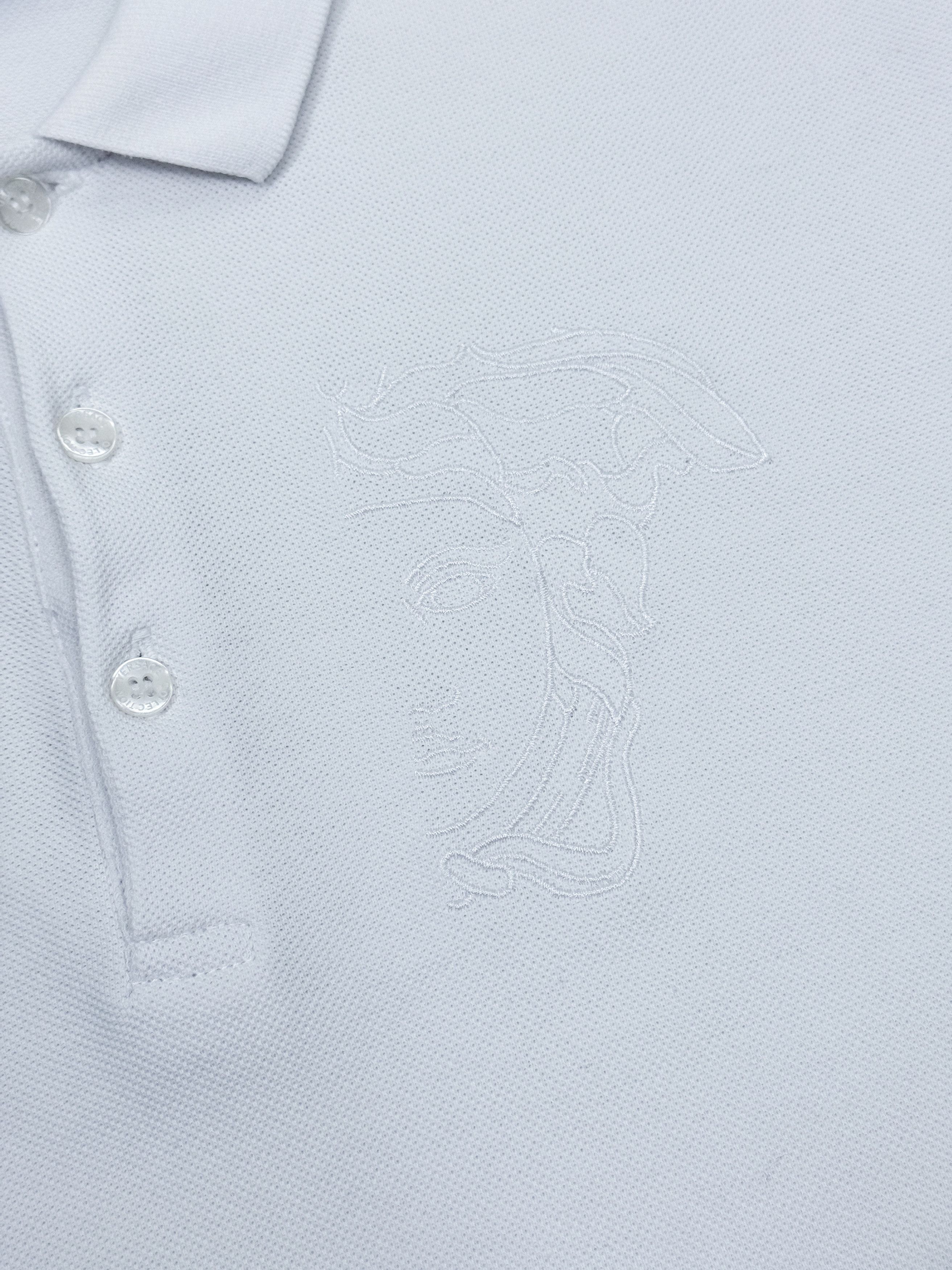Versace Versace Collection Polo T-Shirt White & Medusa Chest Logo Size US M / EU 48-50 / 2 - 7 Thumbnail