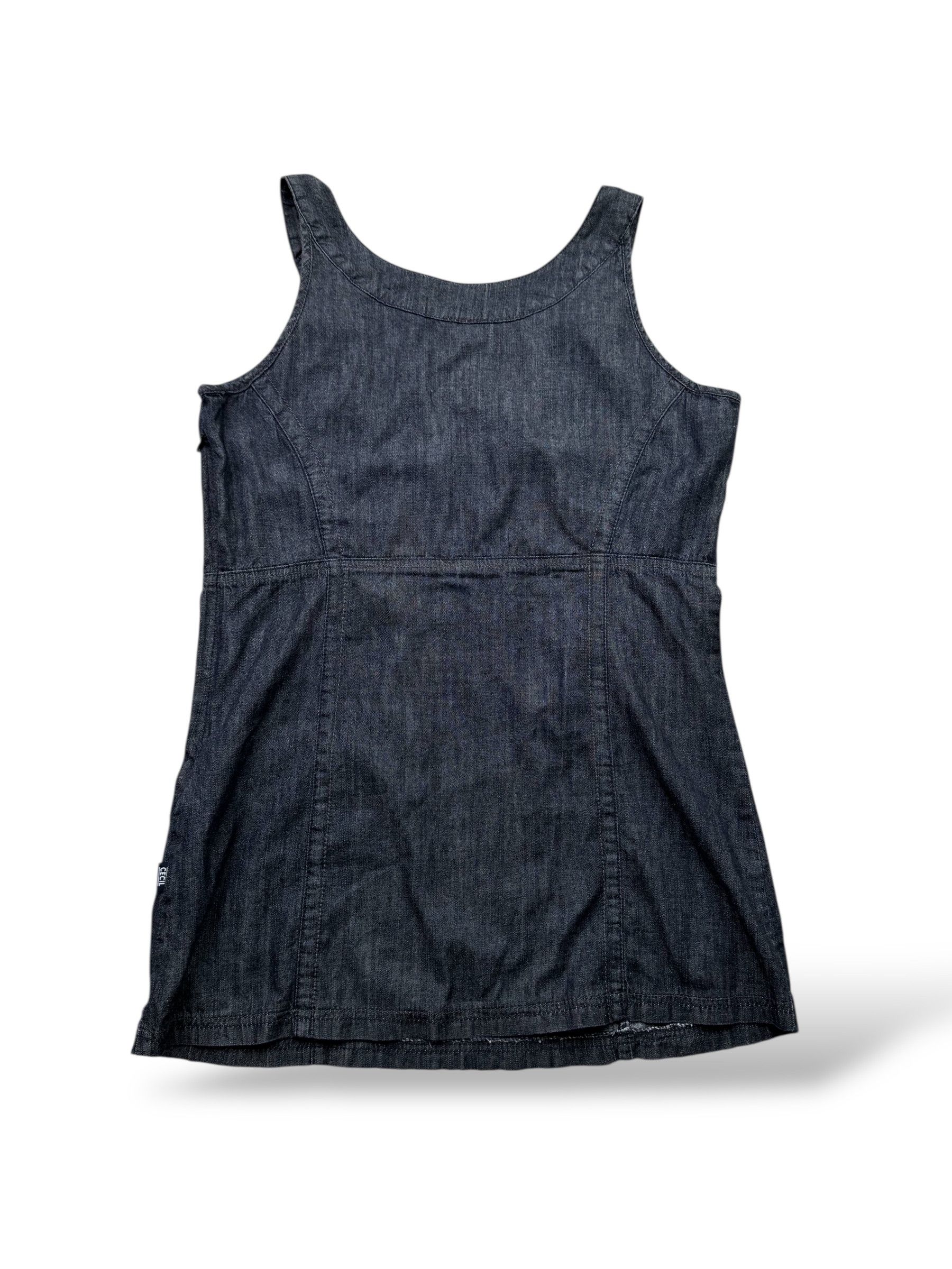 Japanese Brand Vintage Denim Mini Dress W224(V9) Size S / US 4 / IT 40 - 4 Thumbnail