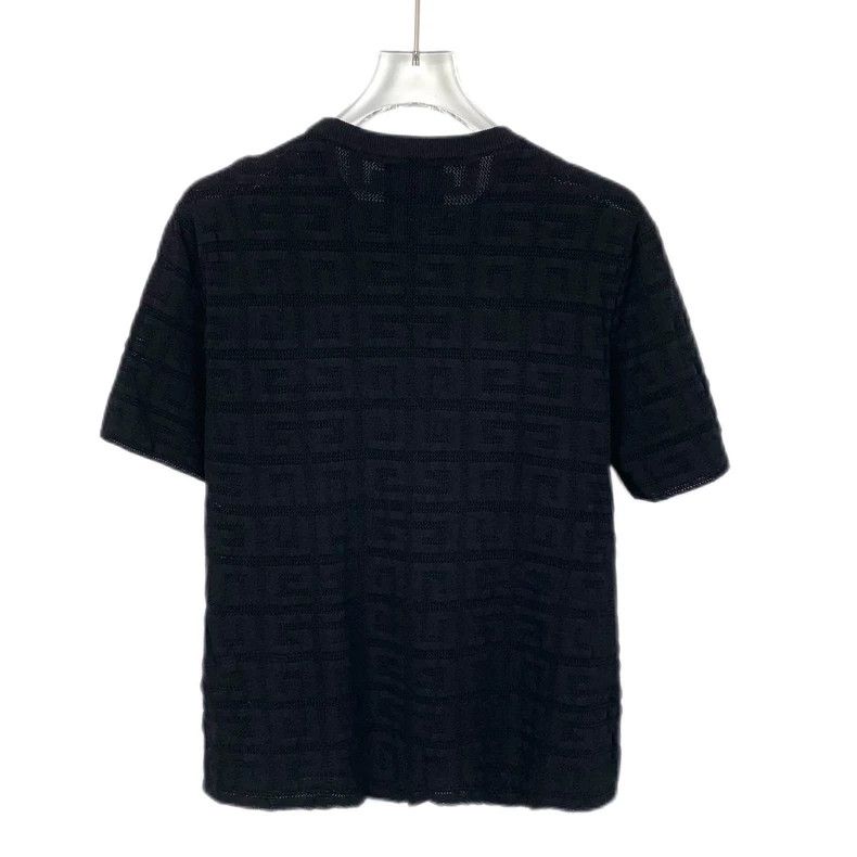 Givenchy Givenchy Black Logo Letter Printed Round-Neck Short-Sleeve Size US L / EU 52-54 / 3 - 2 Thumbnail