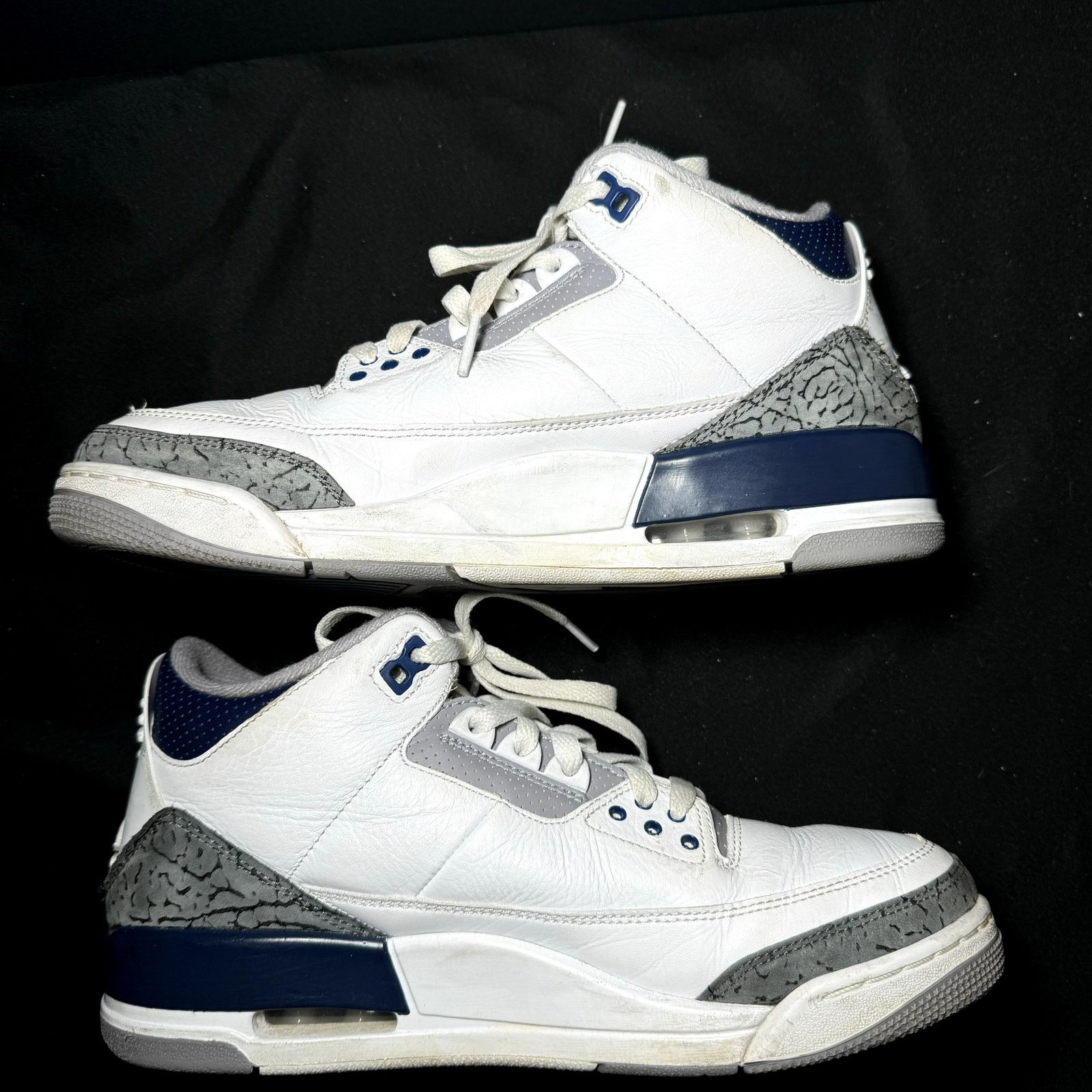 Jordan Brand × Nike Size 8.5 - Nike Air Jordan 3 Retro Midnight Navy Men's Shoes Size US 8.5 / EU 41-42 - 3 Thumbnail