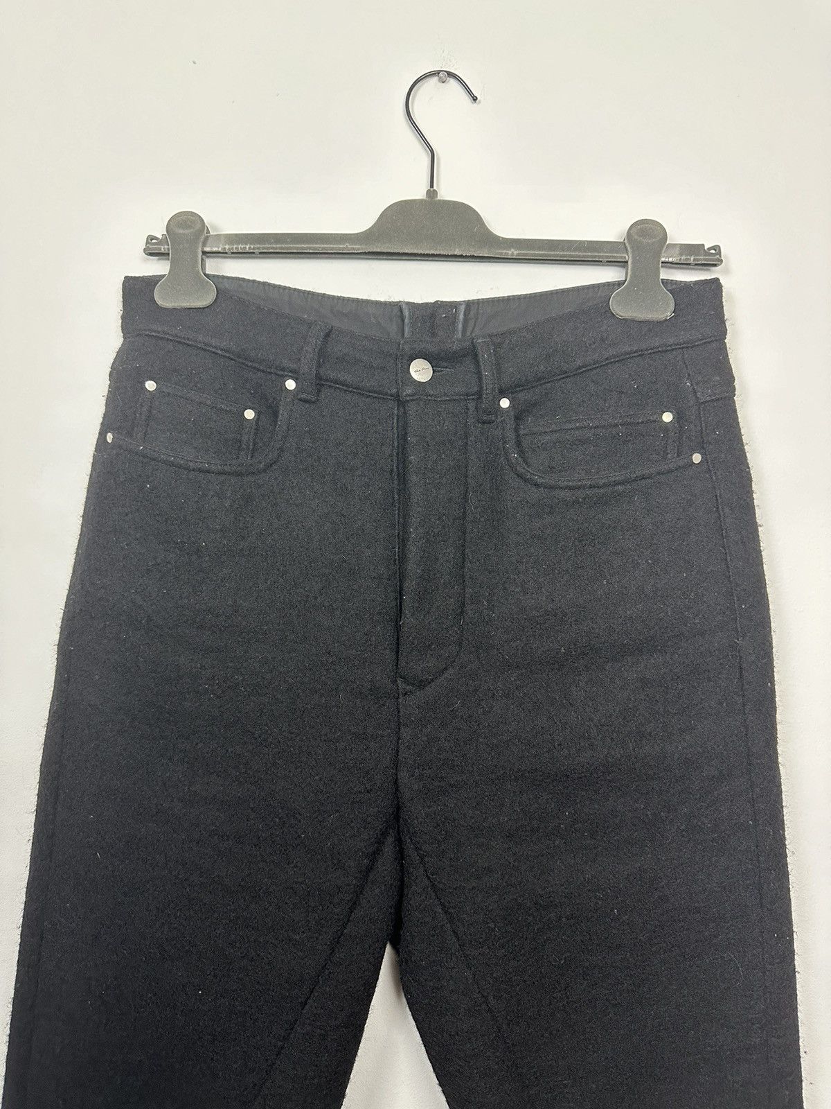 Rick Owens FW18 ‘SISYPHUS’ Boiled Wool Cropped Trousers Size US 31 - 2 Thumbnail