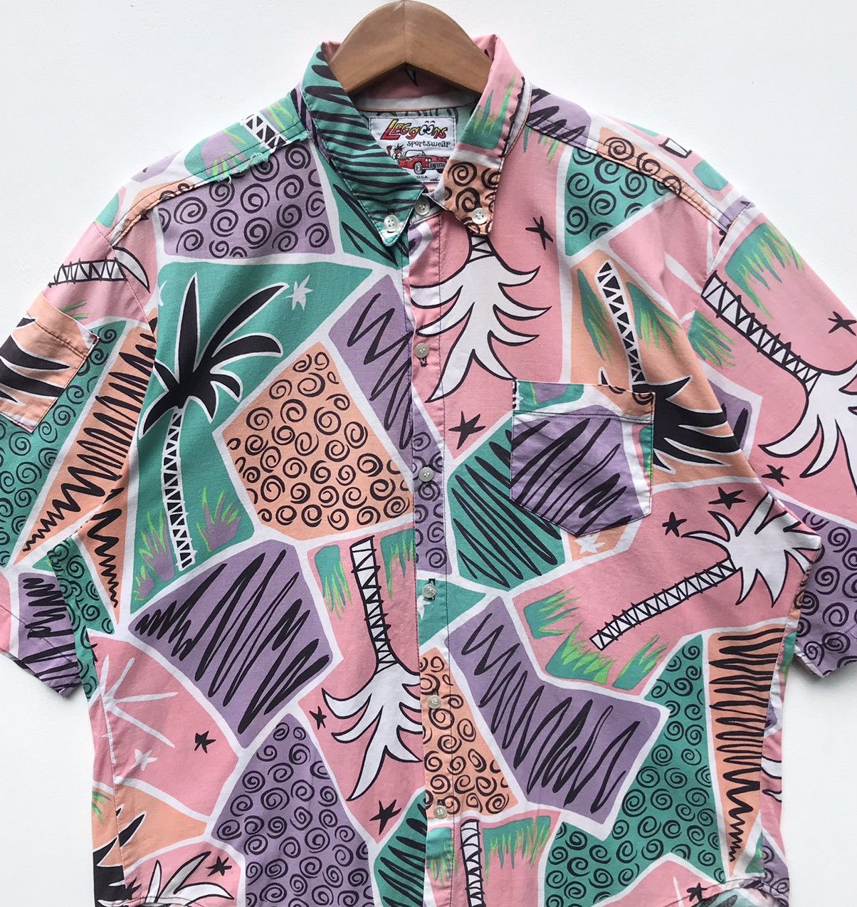 Vintage Vintage 90s Leggoons Sportswear Hawaii Shirt Size US L / EU 52-54 / 3 - 9 Thumbnail