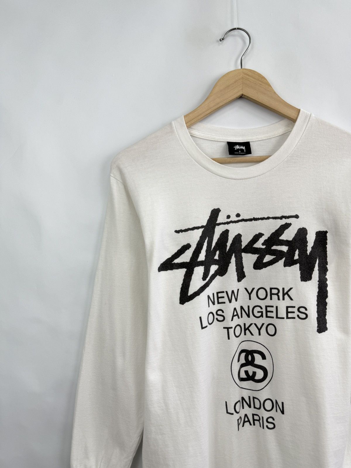 Stussy 🇺🇸 Y2K Stussy World Tour Long Sleeve New York Los Angels Size US S / EU 44-46 / 1 - 4 Thumbnail