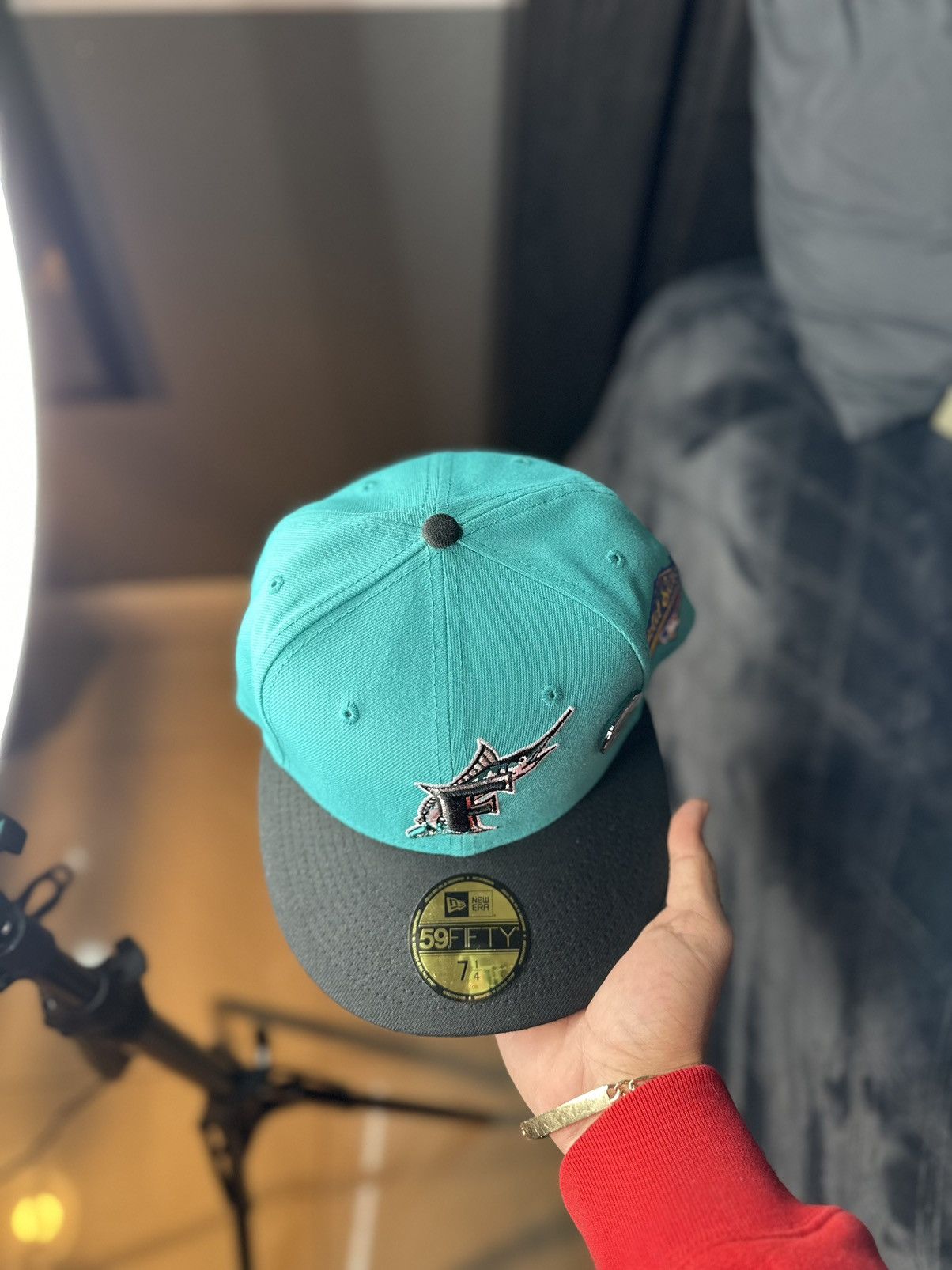 New Era Florida Marlins fitted cap with pin Size ONE SIZE - 3 Thumbnail