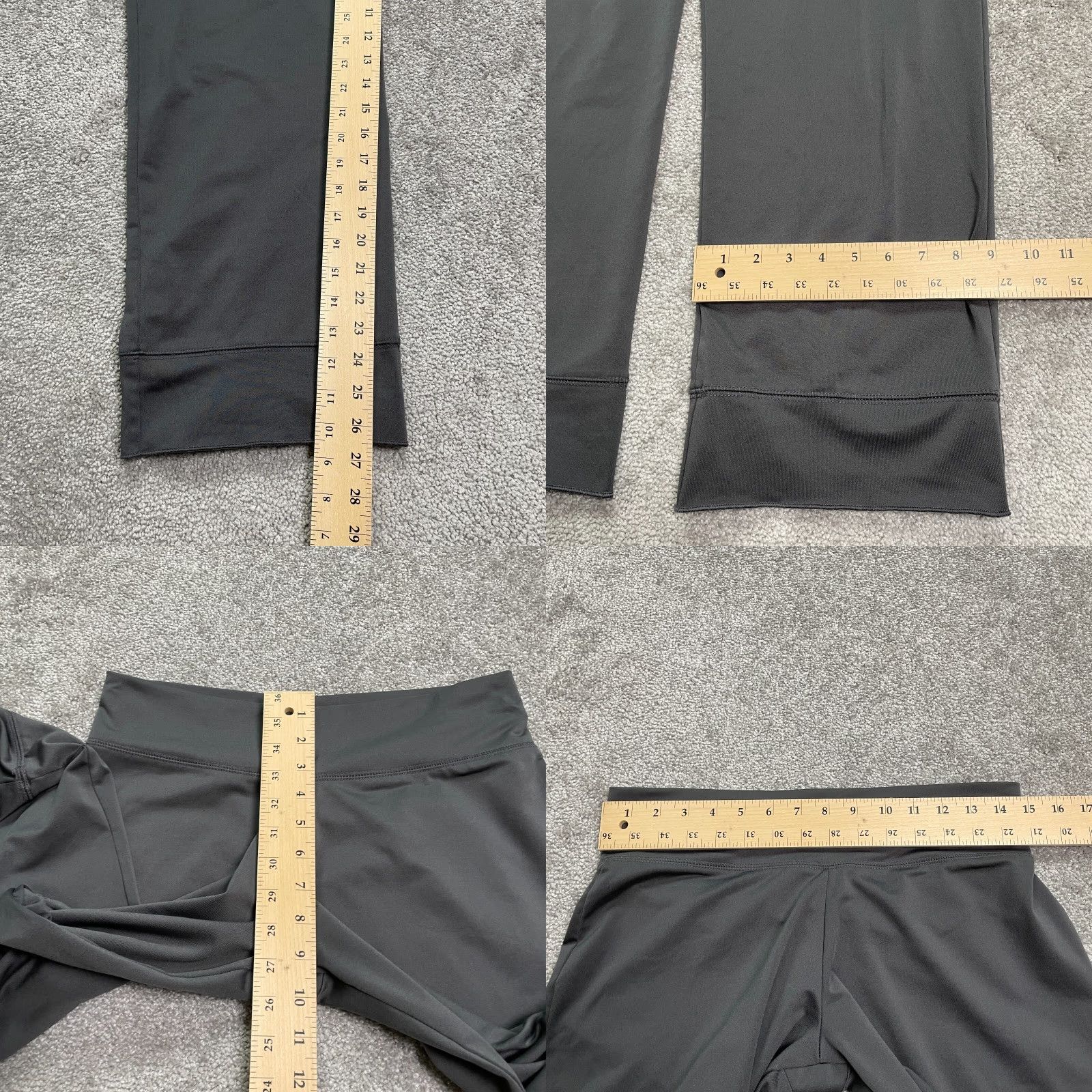 Vintage So Sporty Leggings Women M Gray Athletic Casual Active Crop Straight Leg Style Size 32" / US 10 / IT 46 - 8 Thumbnail