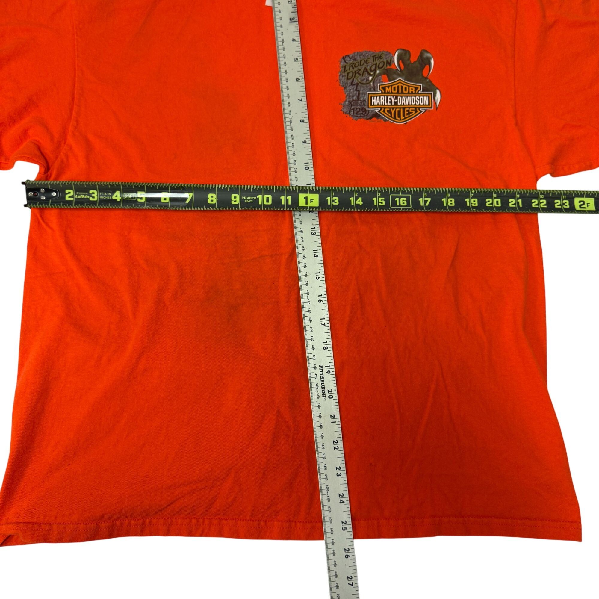 Harley Davidson SMOKEY MOUNTAINS I Rode The DRAGON Motorcycle Biker T Shirt Size US XL / EU 56 / 4 - 8 Thumbnail