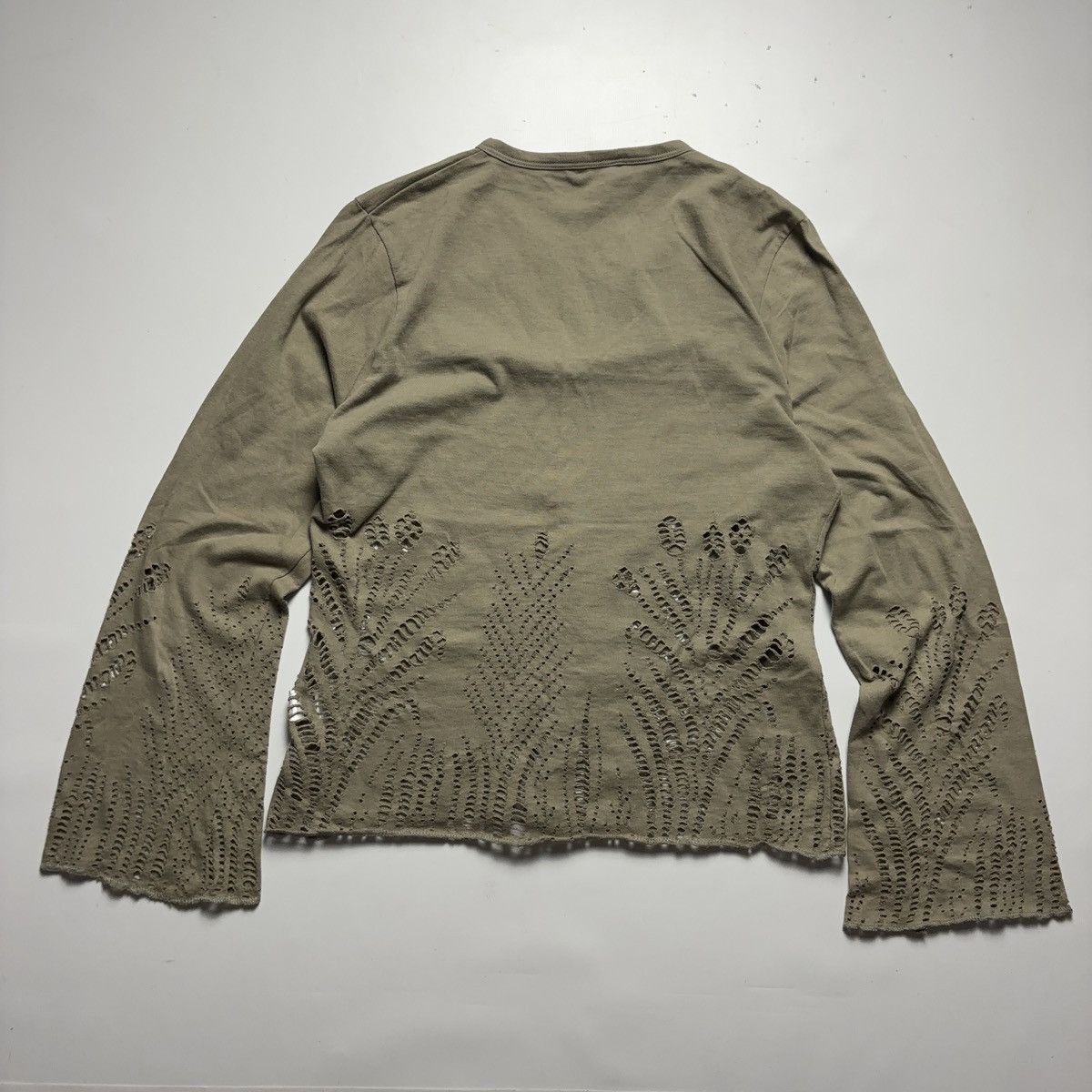 Vintage Vintage archive distressed long flared sleeve top Size XL / US 12-14 / IT 48-50 - 2 Thumbnail