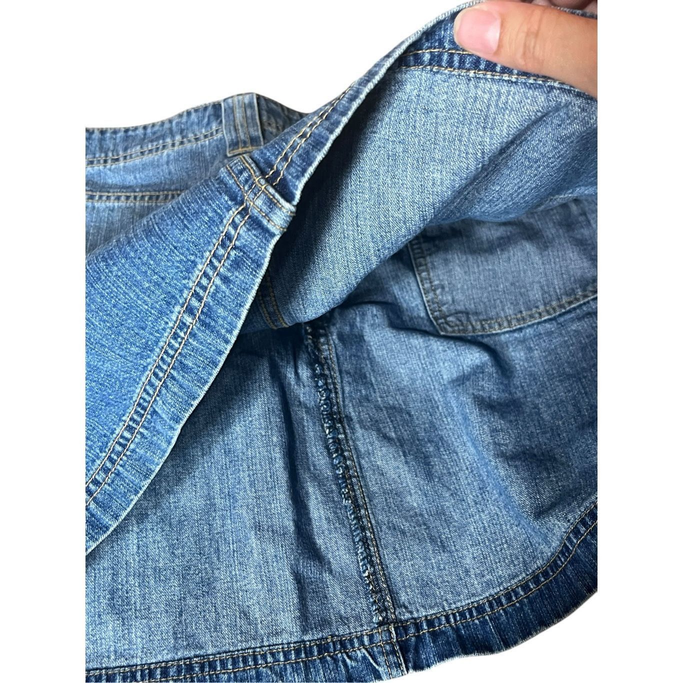 UNIONBAY Vintage Union Bay Y2K Denim Mini Skirt Size 9 Size 33" - 6 Thumbnail